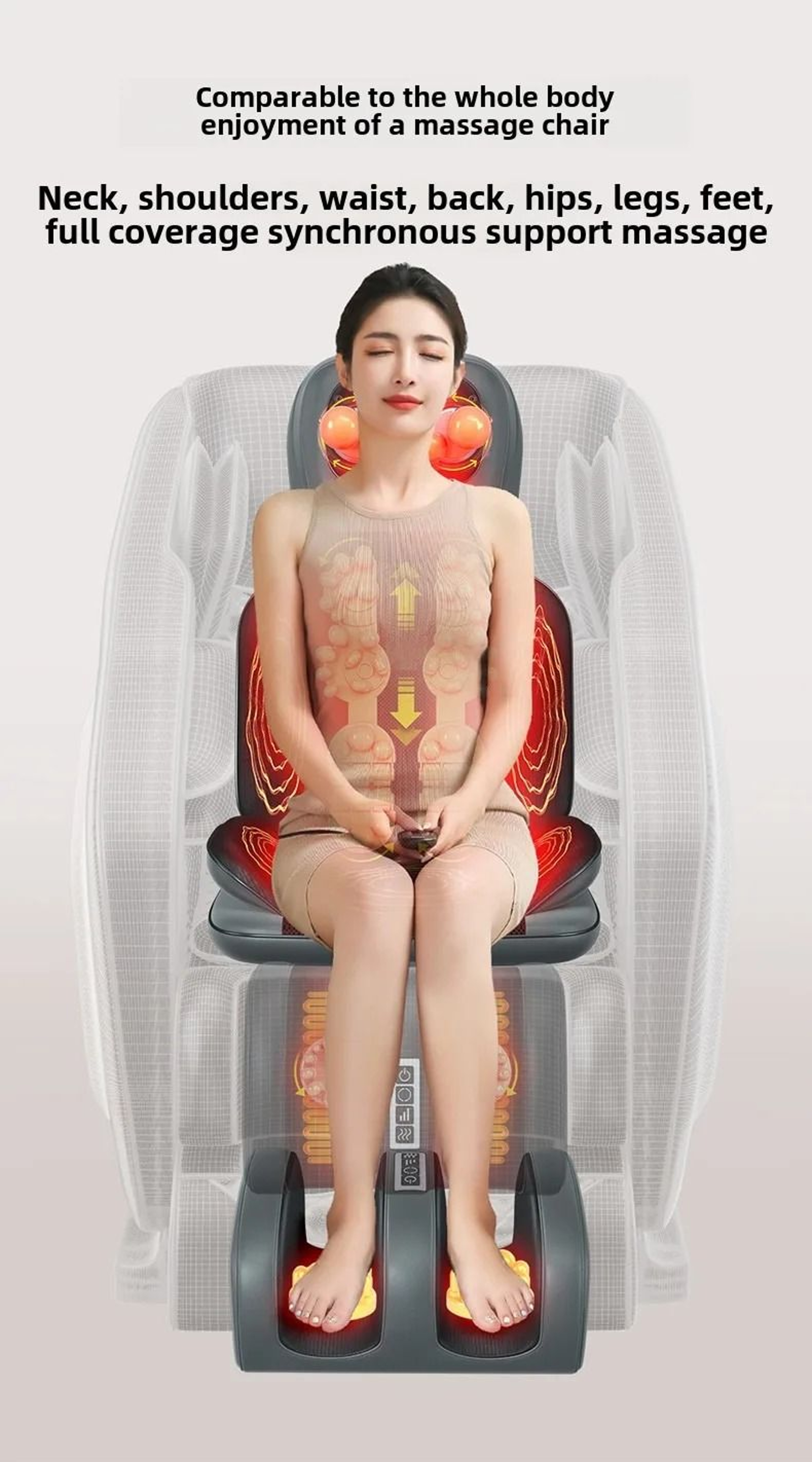 5in1 Professional Folding Massage Chair With DeepTissue Rolling  Cervical Support 2