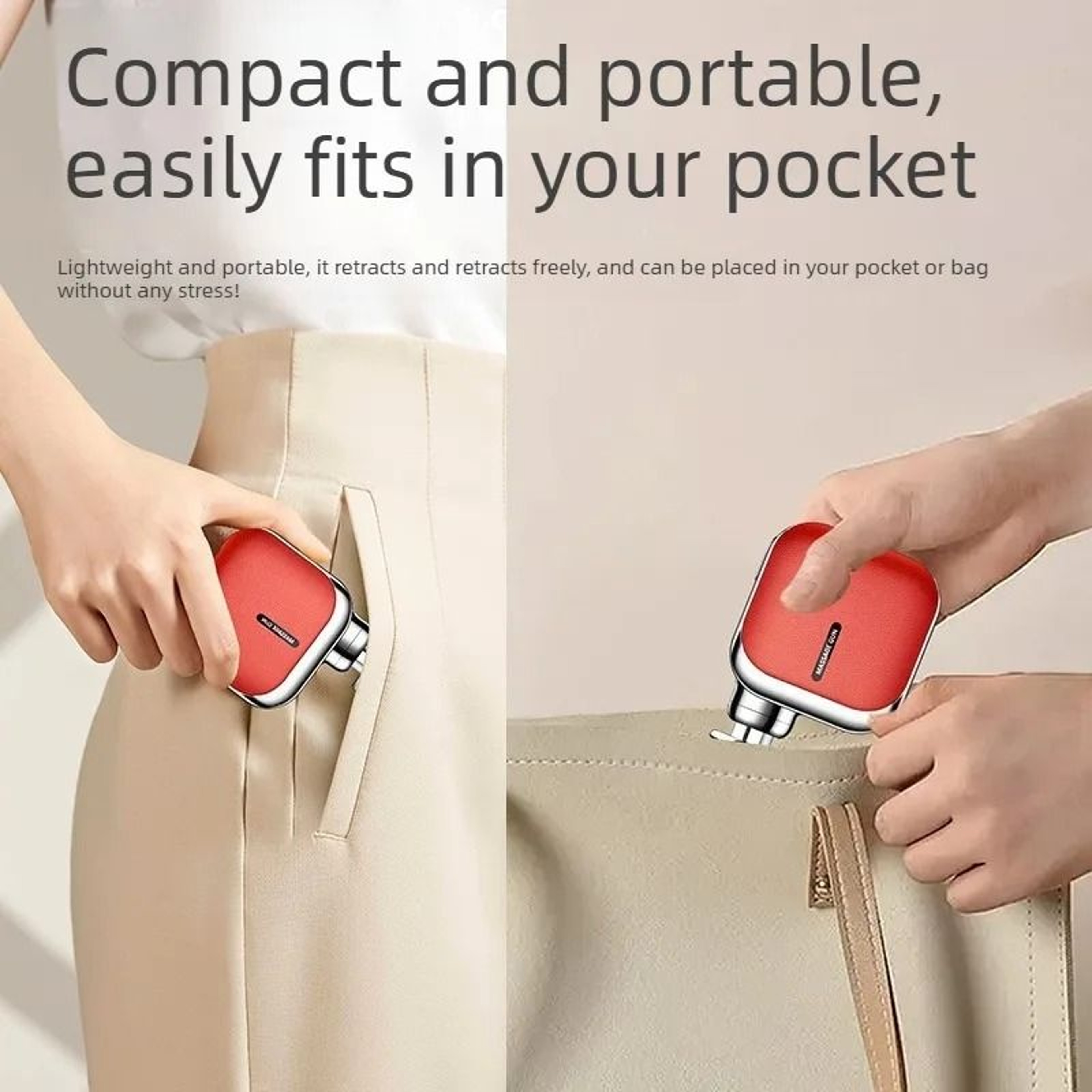 Mini Pocket Muscle Massage Gun  Portable DeepTissue Vibration Recovery For Home  Office 1