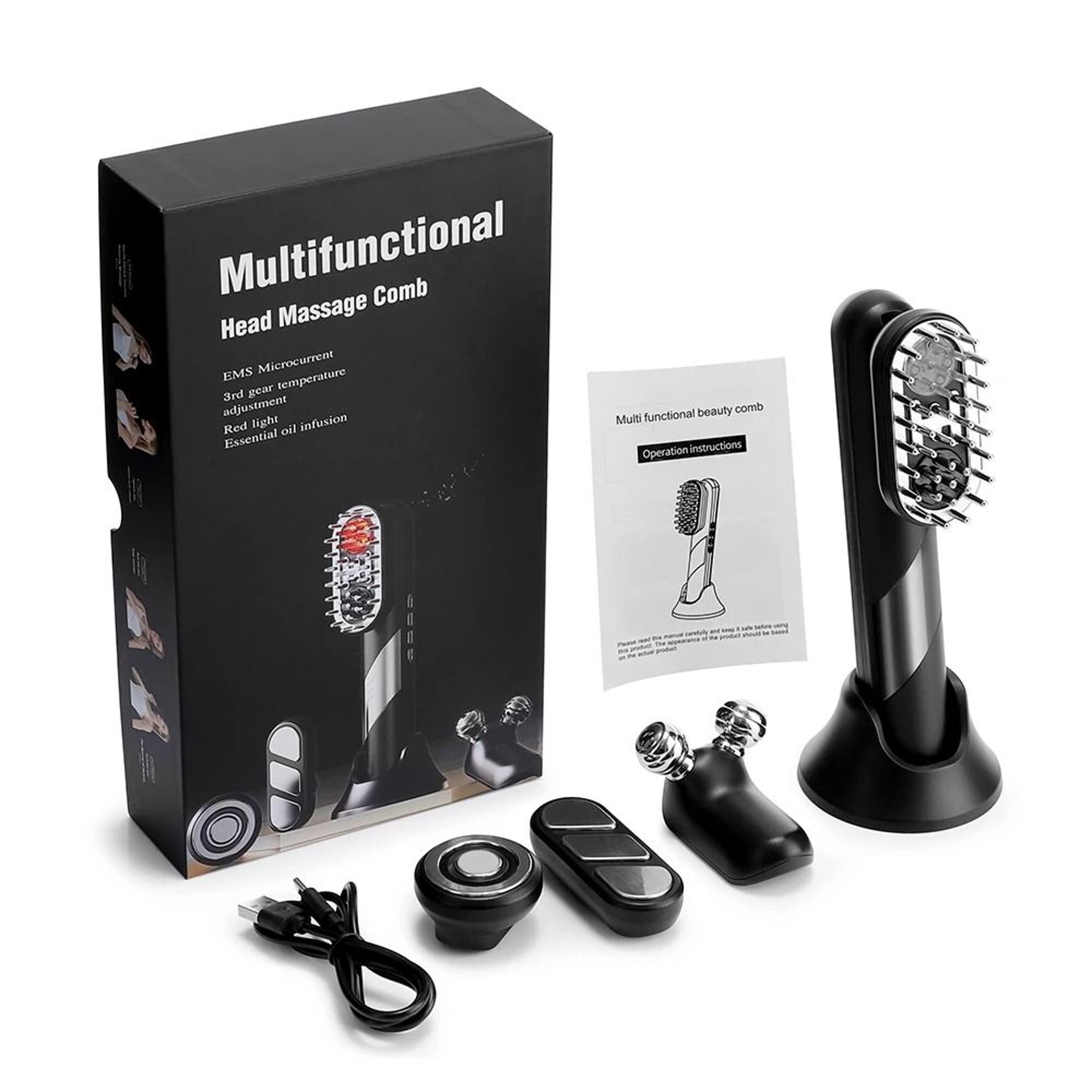 4in1 Electric Scalp  FullBody Massage Comb 6