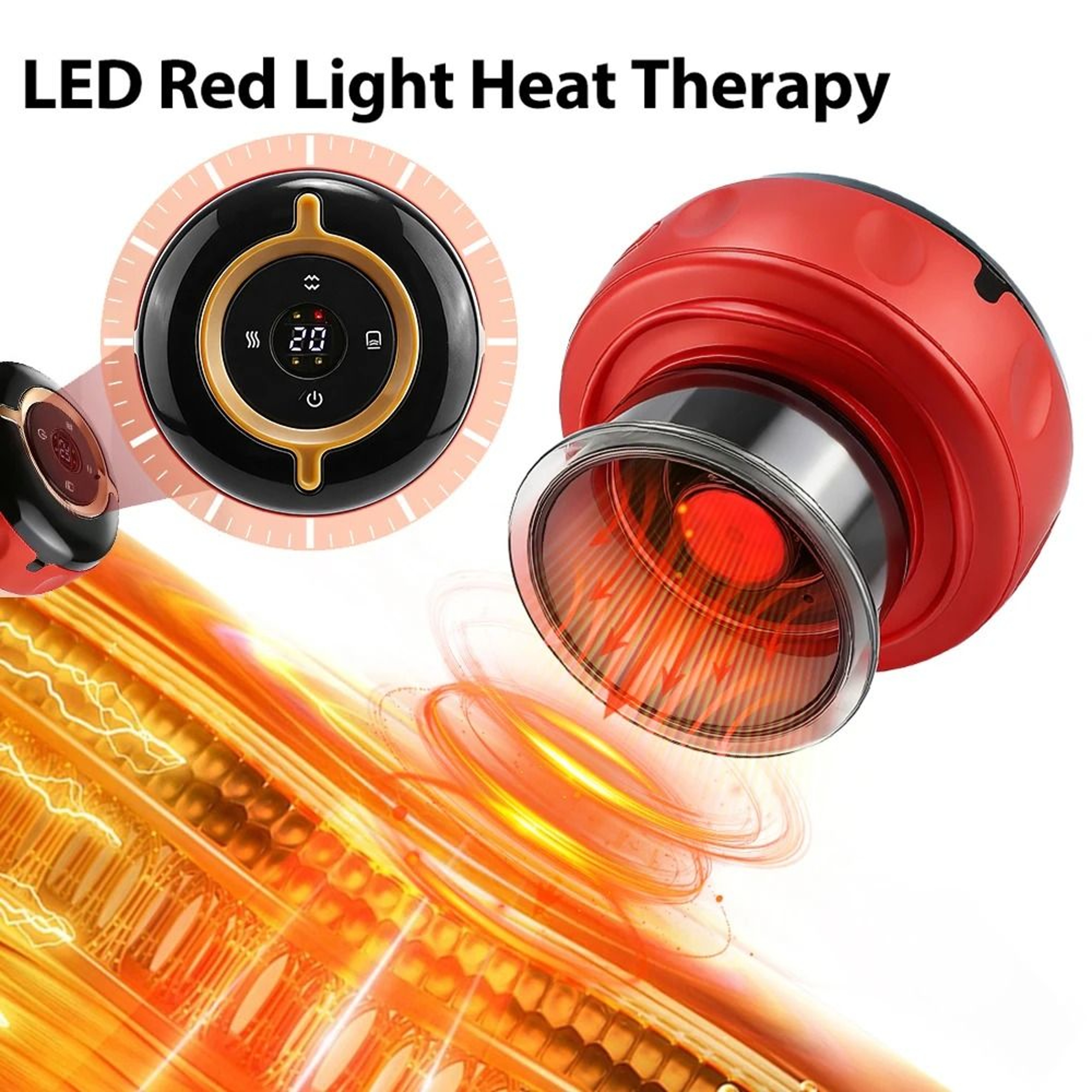 Smart Electric Cupping Massager With Heat  Remote Control 0