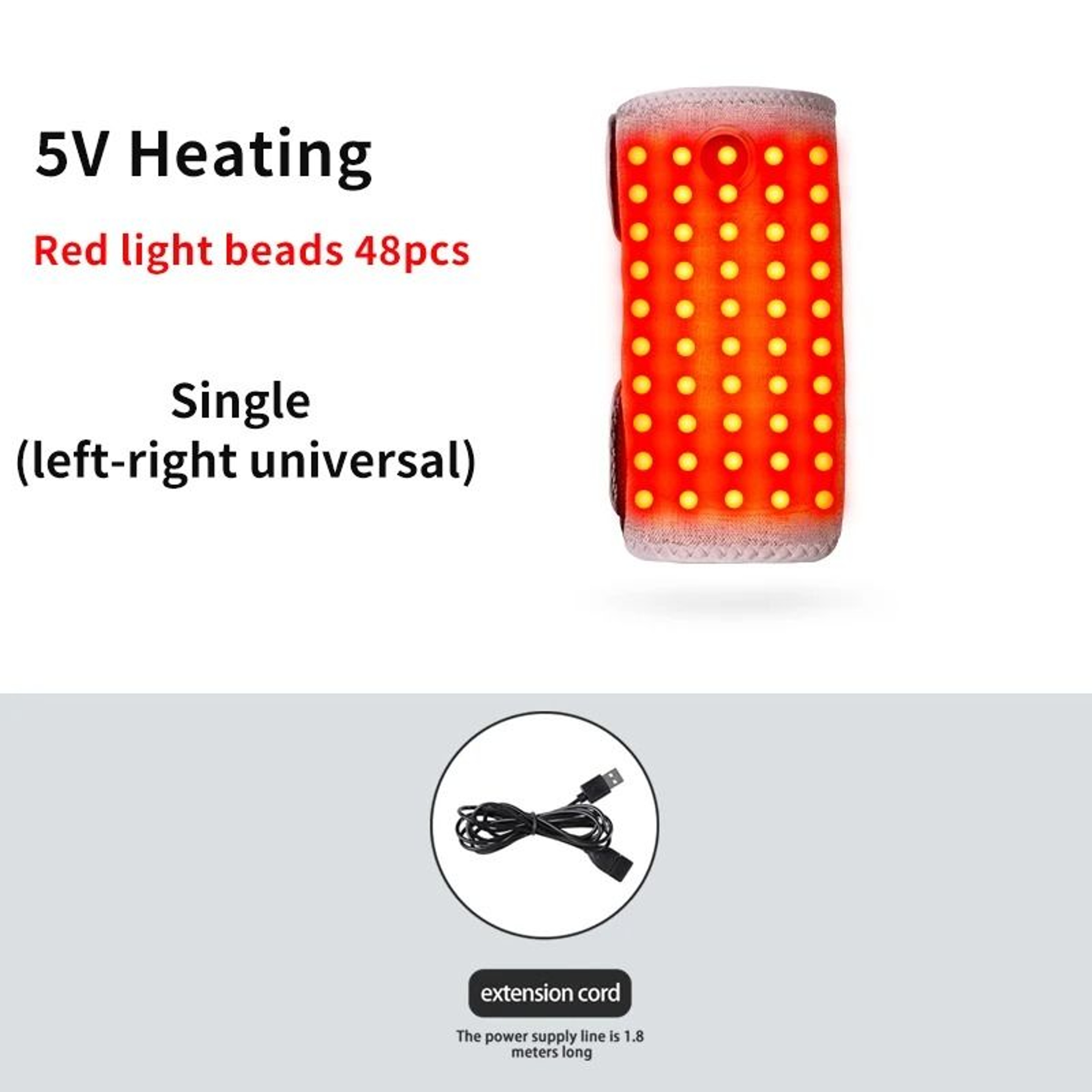 Red Light Heated Arm Wrap With Vibration Massager 6