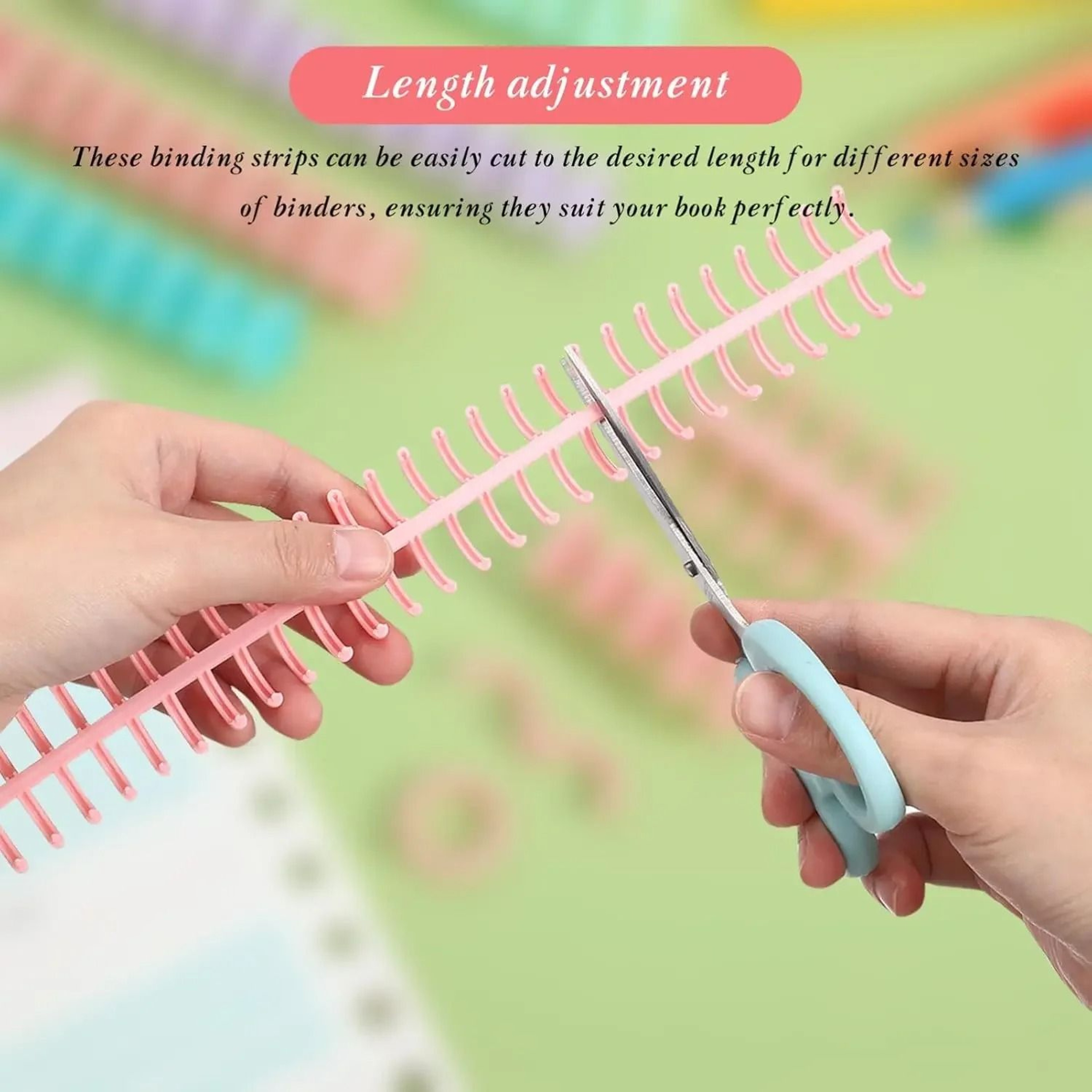 510PCS 30 Rings Comb Binding Spines Plastic Spiral Coils 1