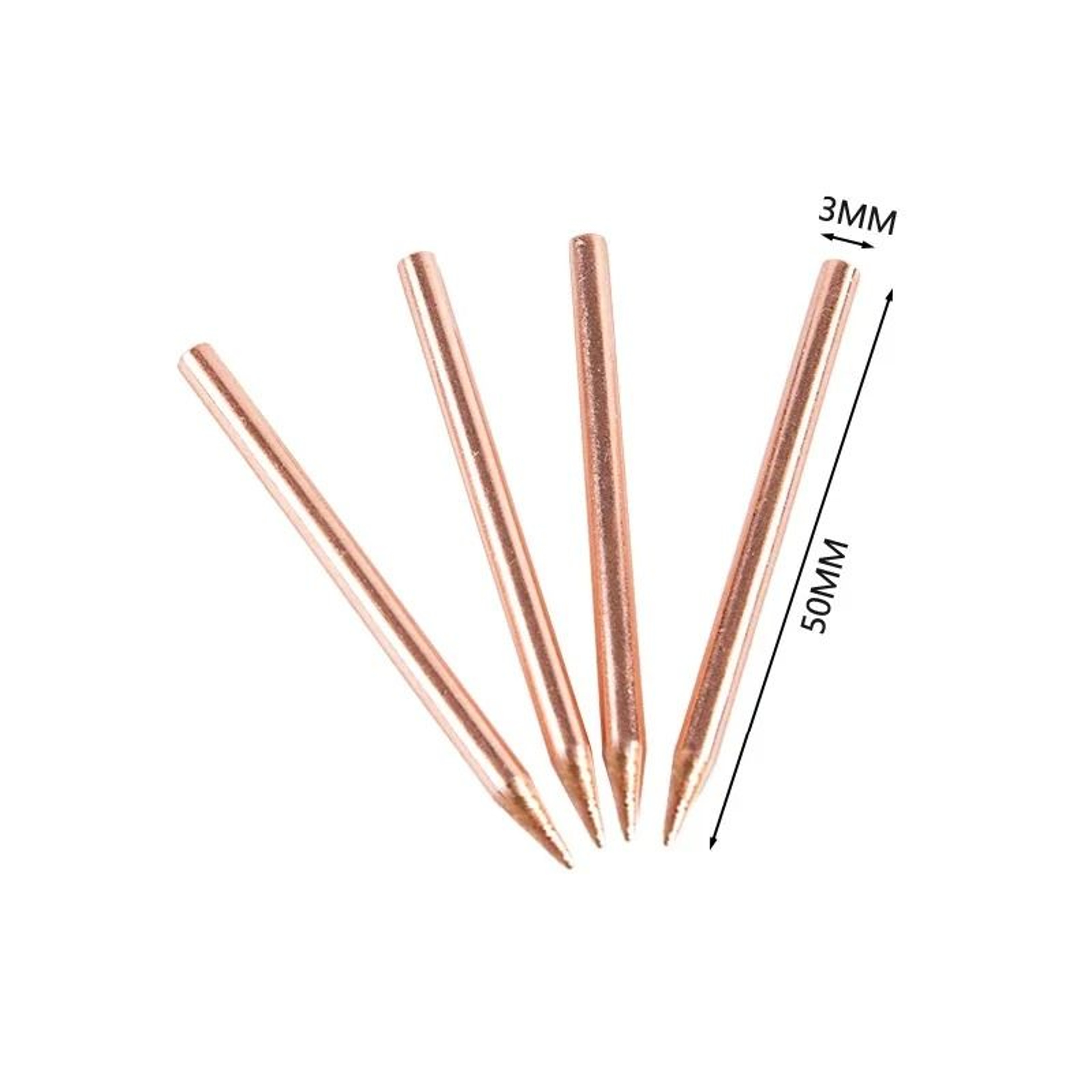 2Pcs 3mm 18650 Small Lithium Battery Handheld Spot Welding Pen Needle 2