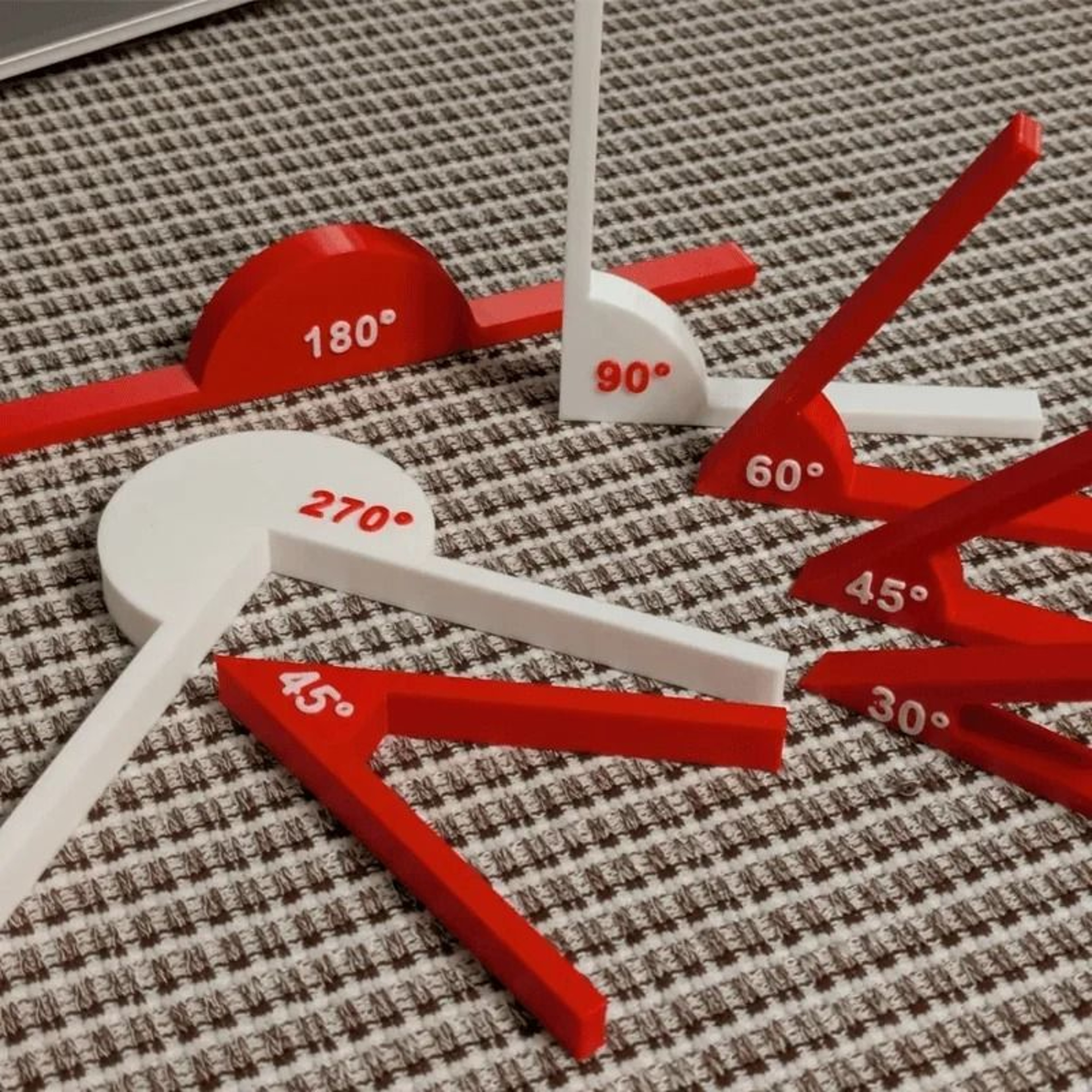 1 Set Teaching Tools Math Supplies Geometric Angle Display Tools 0