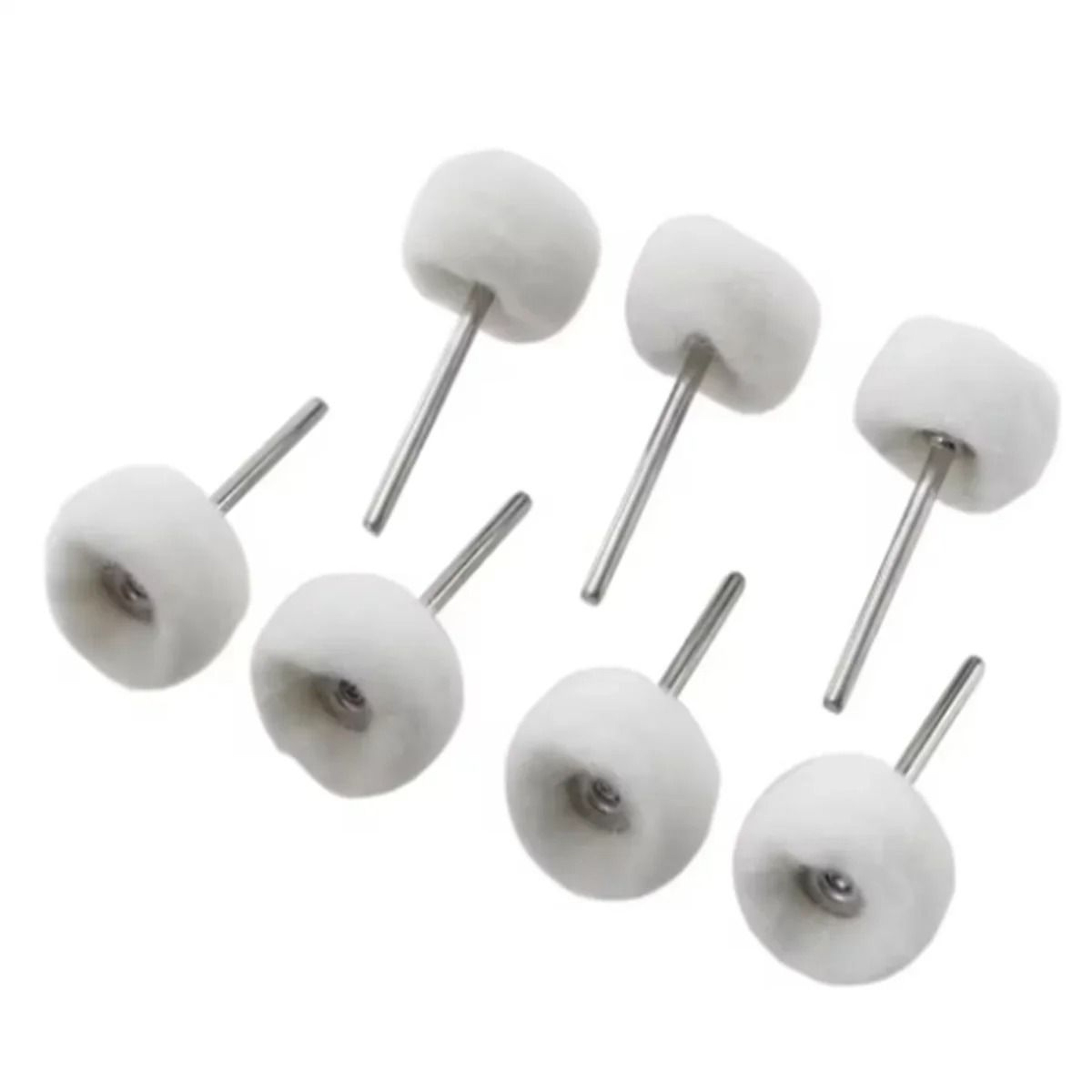 550Pcs Mini Wool Polishing Head 3mm Shank Buffing Wheel Rotary Tool 4