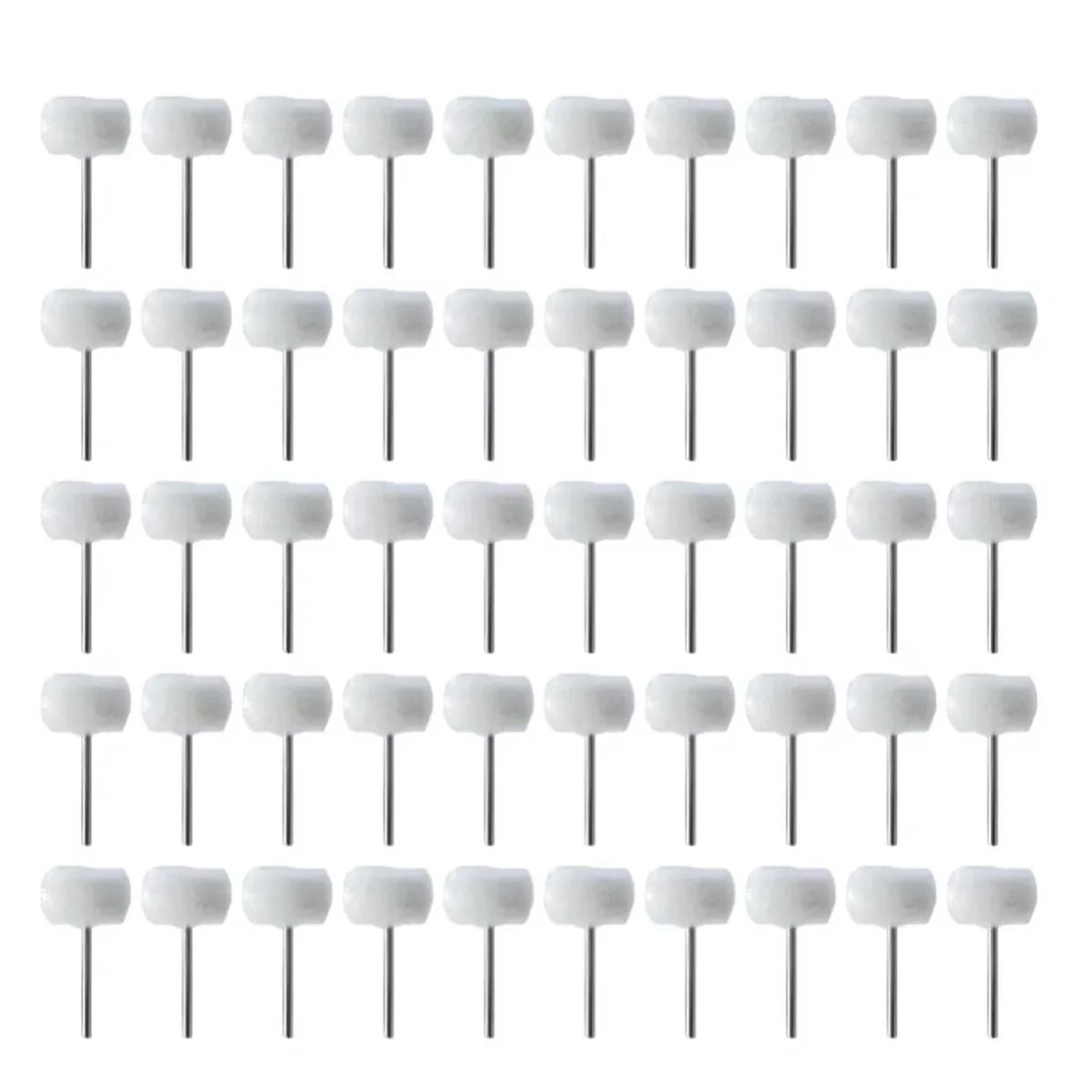550Pcs Mini Wool Polishing Head 3mm Shank Buffing Wheel Rotary Tool 10