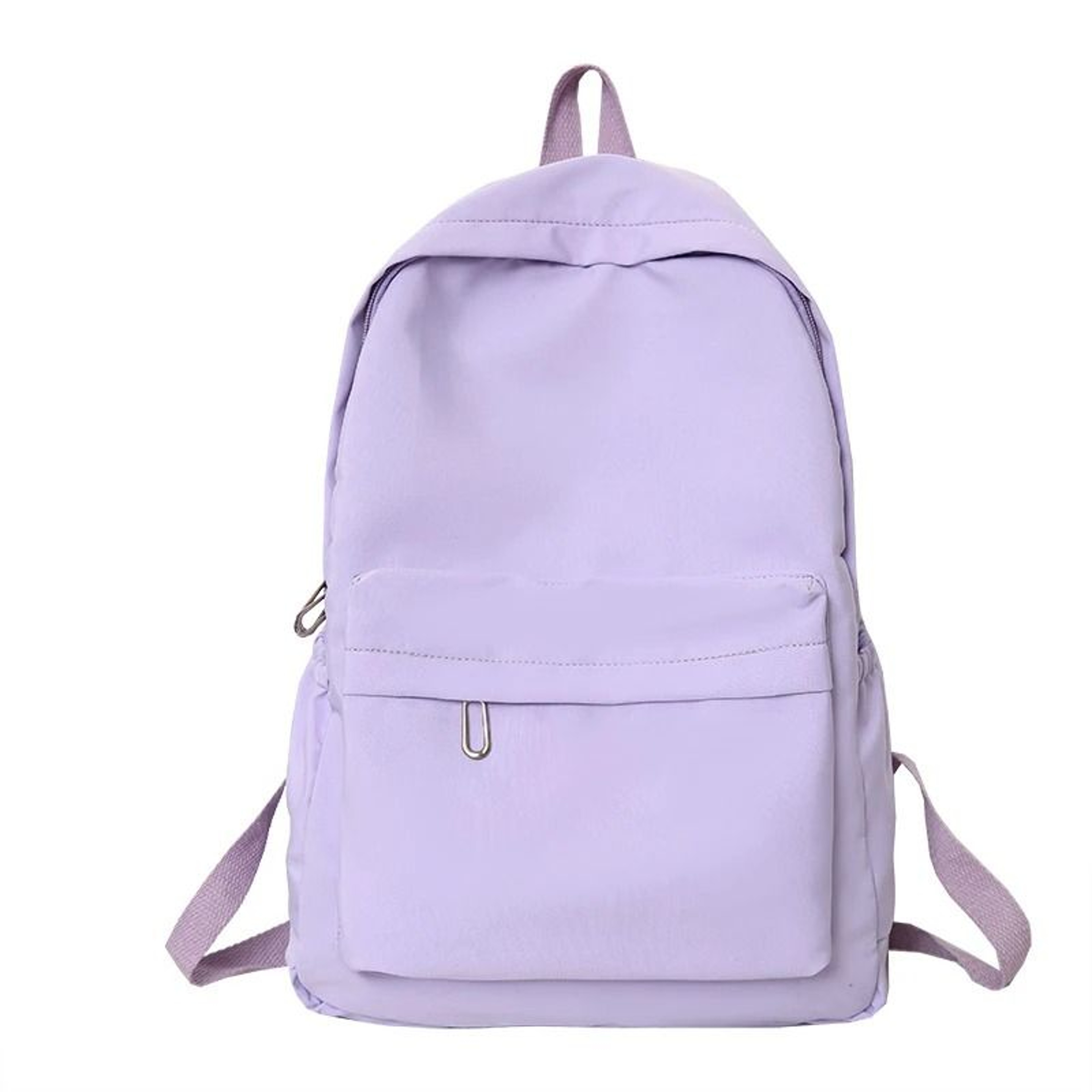 Simple Solid Color Casual Lightweight Backpack For School  Travel 11