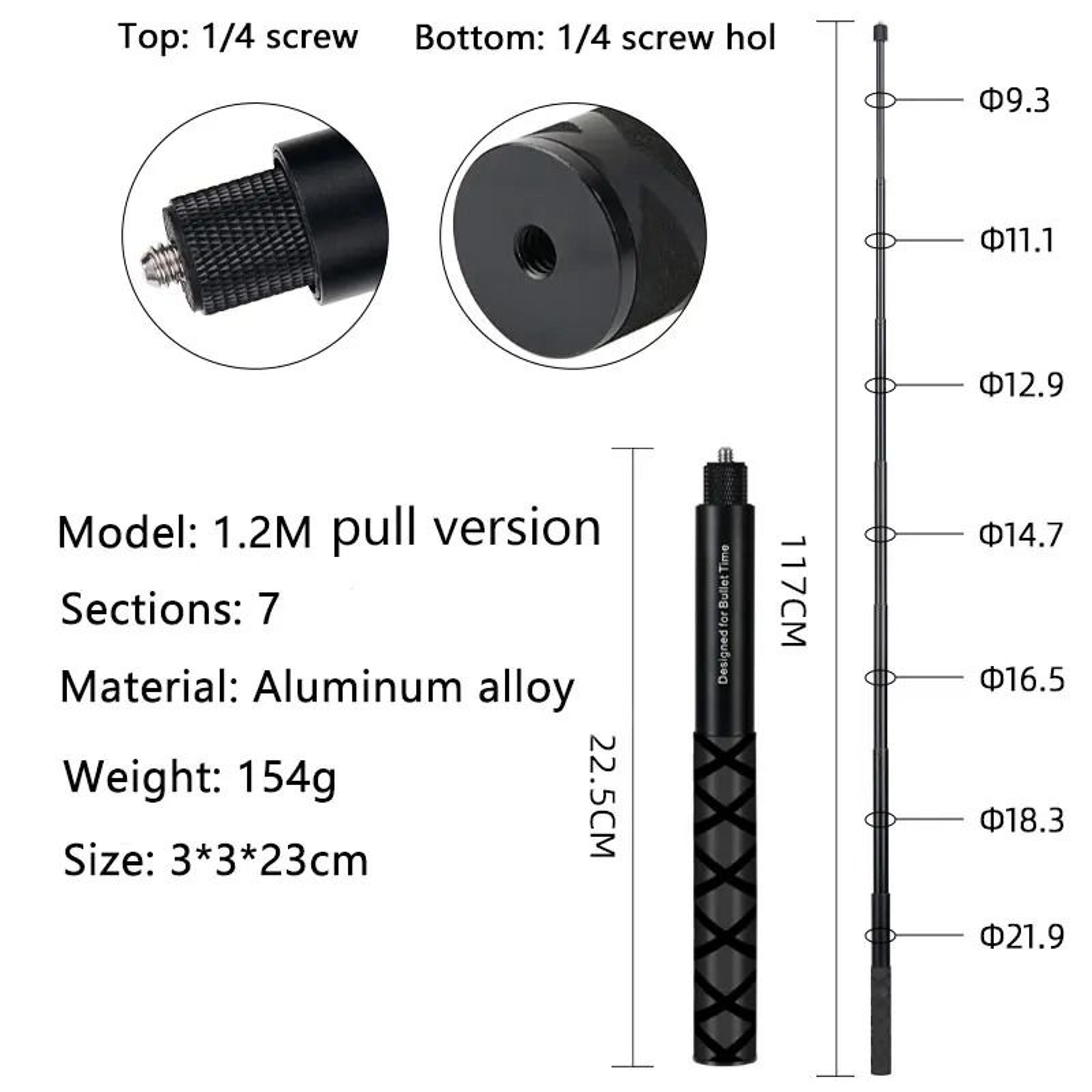 Invisible Selfie Stick For Insta360 X5 X4 X3 Panoramic Camera 10