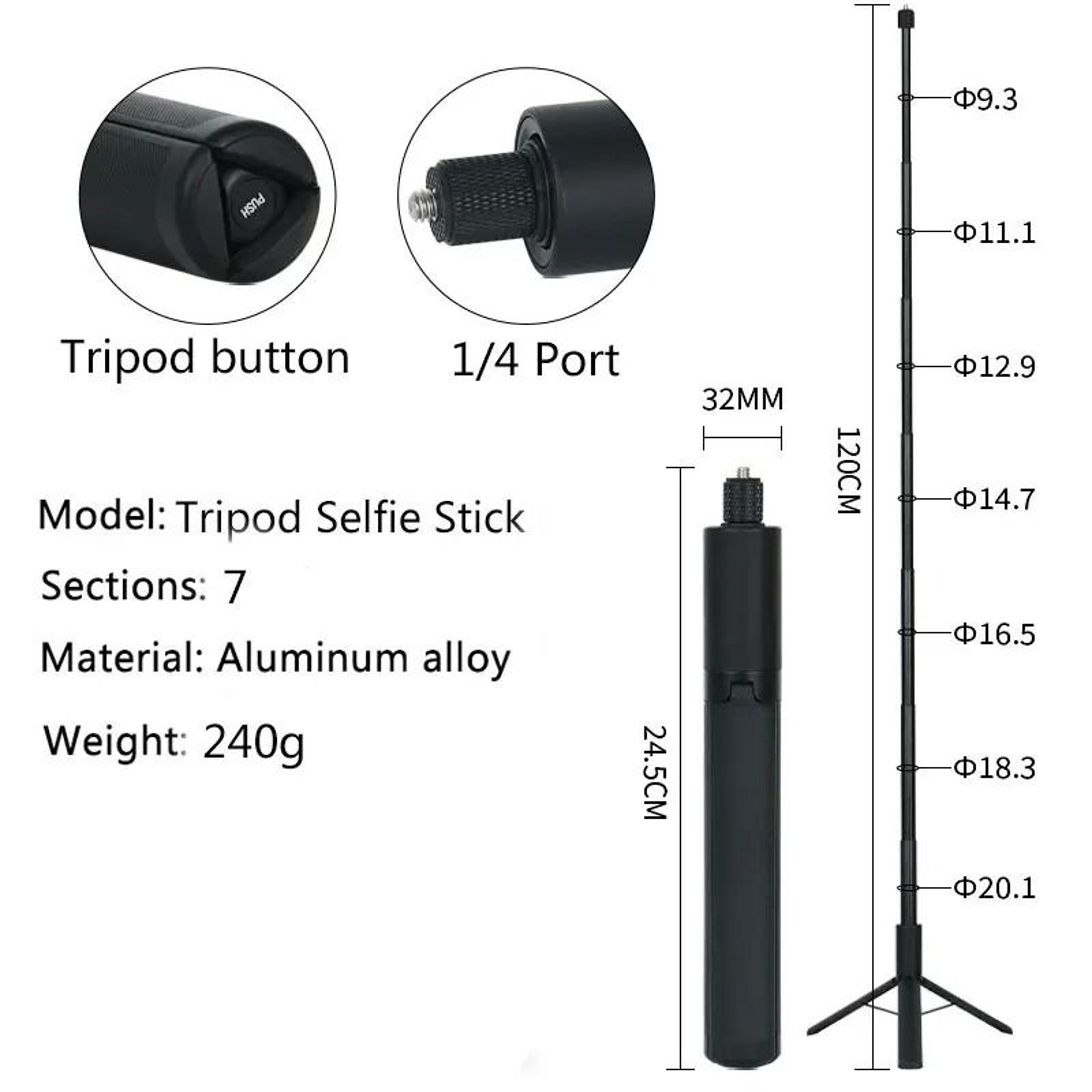 Invisible Selfie Stick For Insta360 X5 X4 X3 Panoramic Camera 15