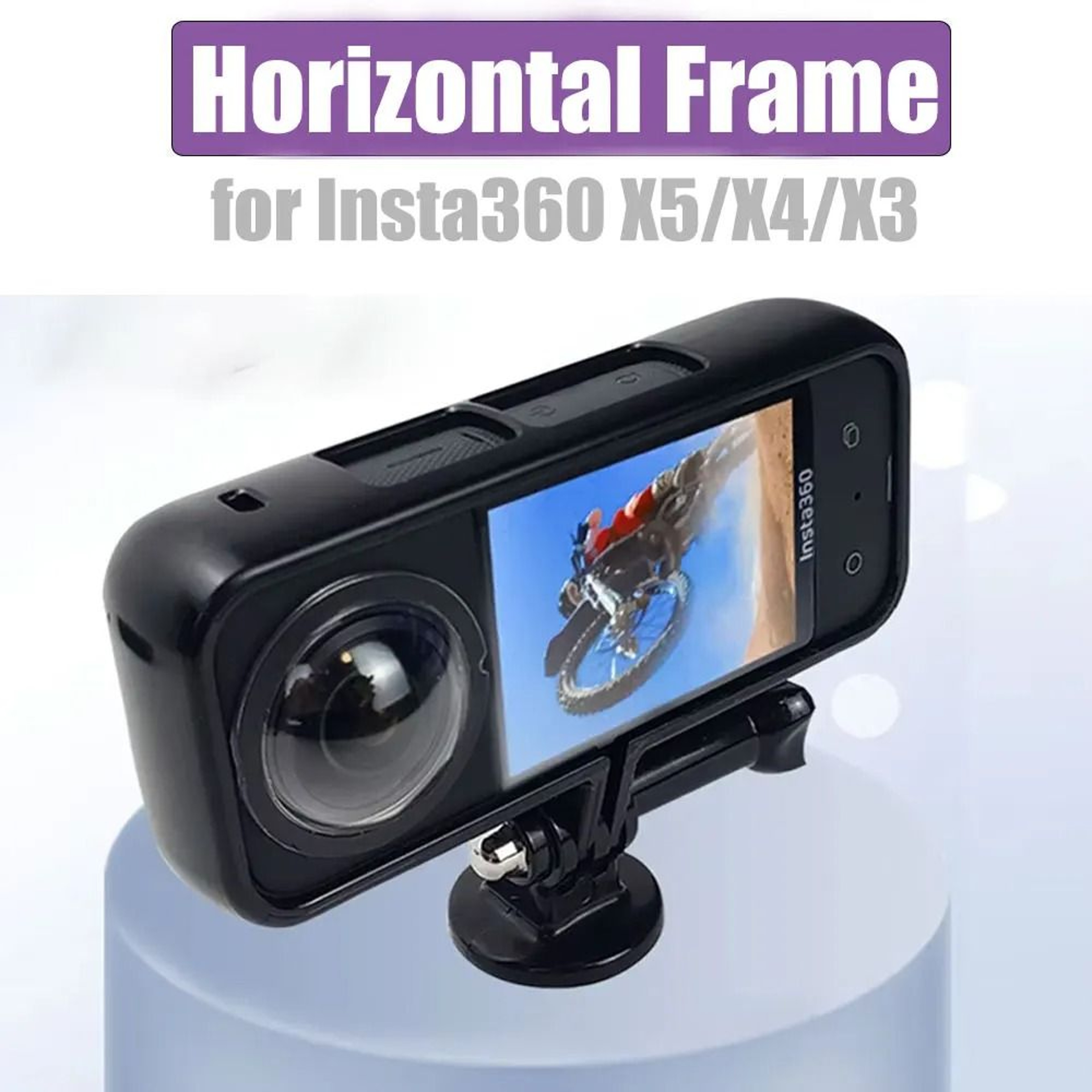 Horizontal Frame Mount Adapter For Insta360 X5 X4 X3 Panoramic Camera 0