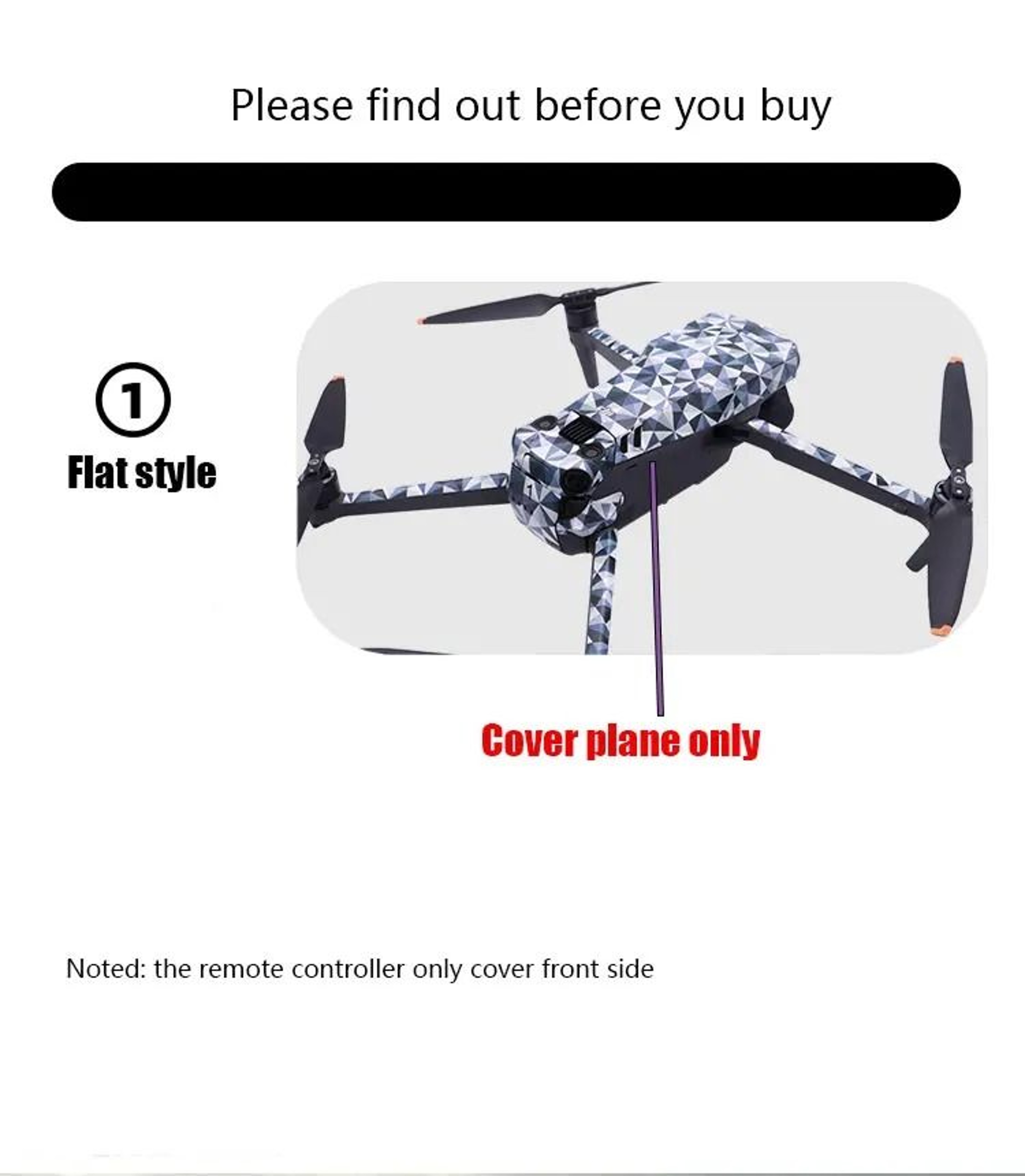 Protective Waterproof PVC Body Sticker Skin For DJI Mavic 3 Pro 1