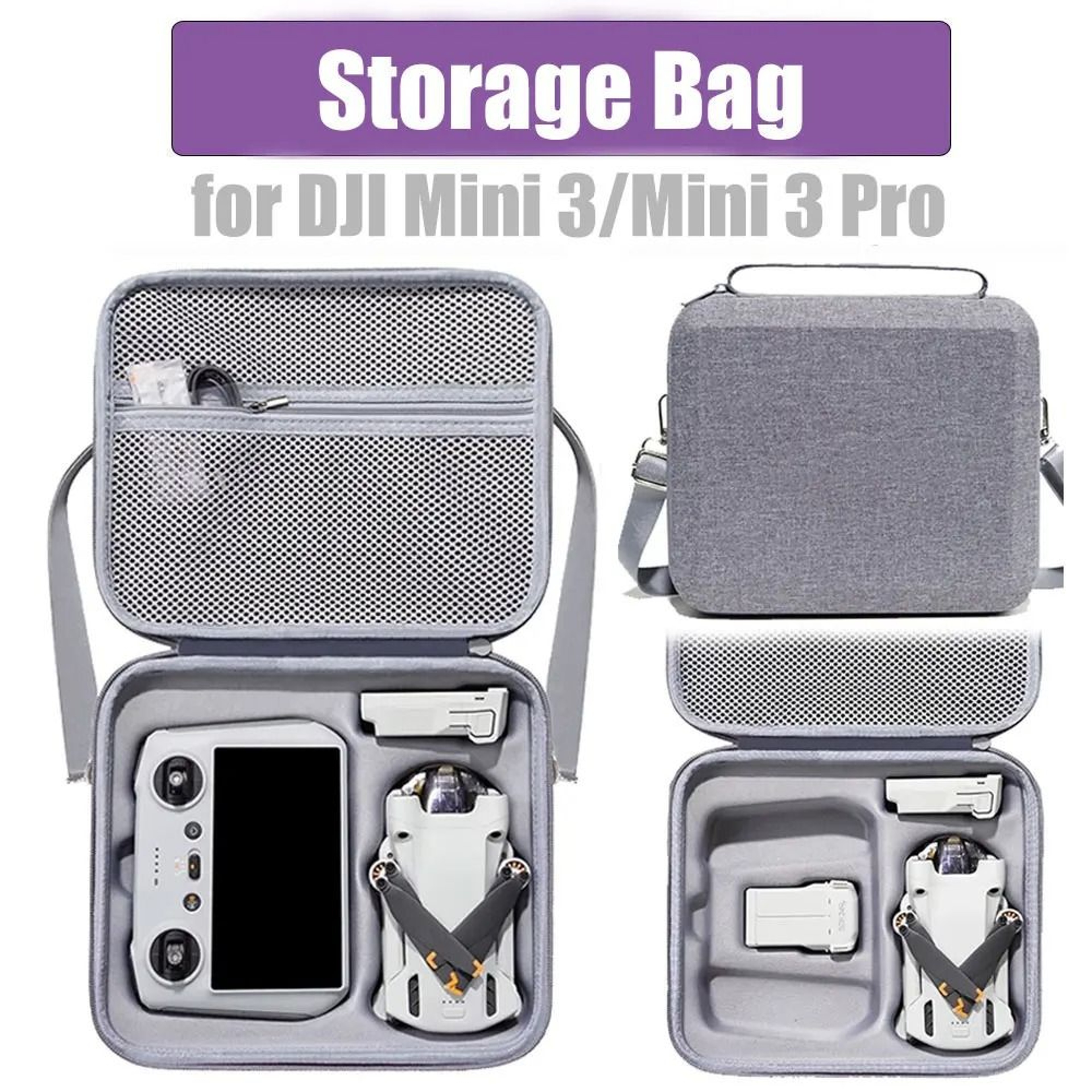 Portable Shoulder Carrying Case Storage Bag For DJI Mini 3 And Mini 3 Pro 0