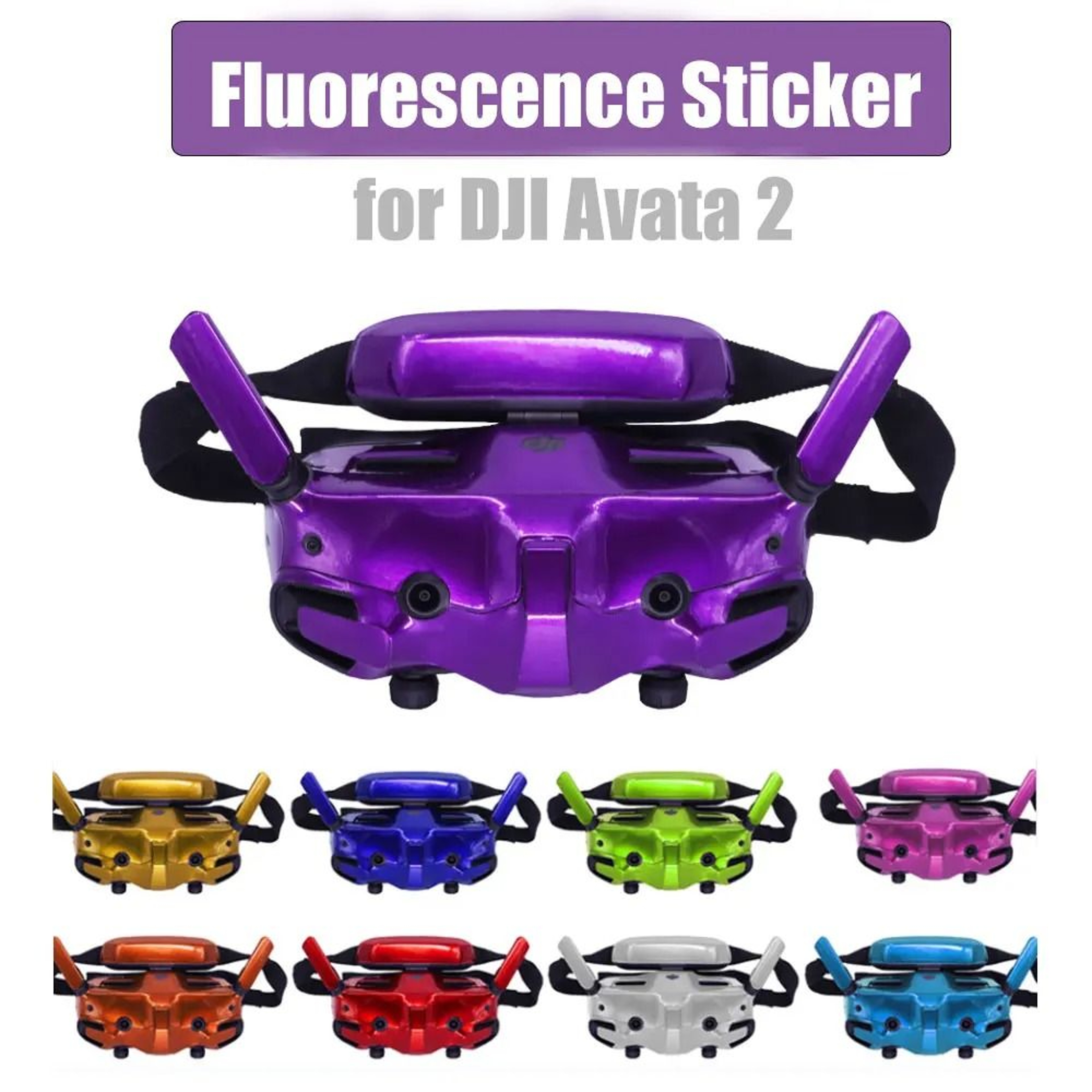 Fluorescent Waterproof Protective Sticker Skin For DJI Goggles 3 0