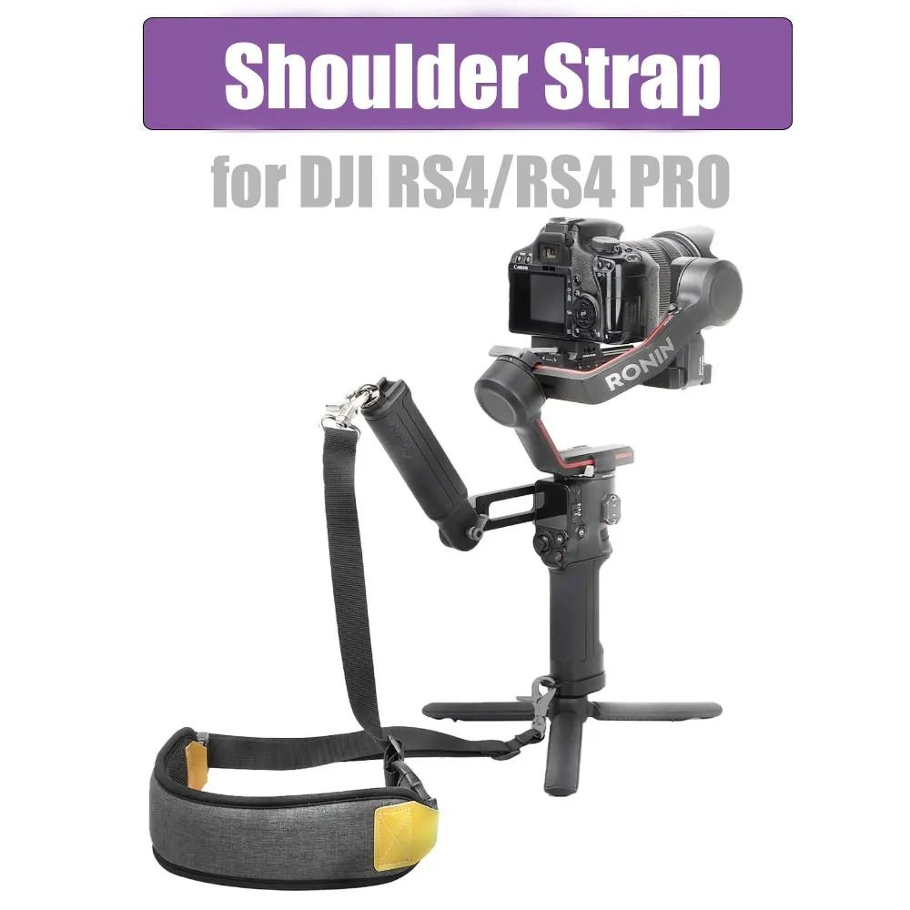StressRelief Dual Hook Shoulder Strap And Locking Case For DJI RS3 RS4 Pro 0