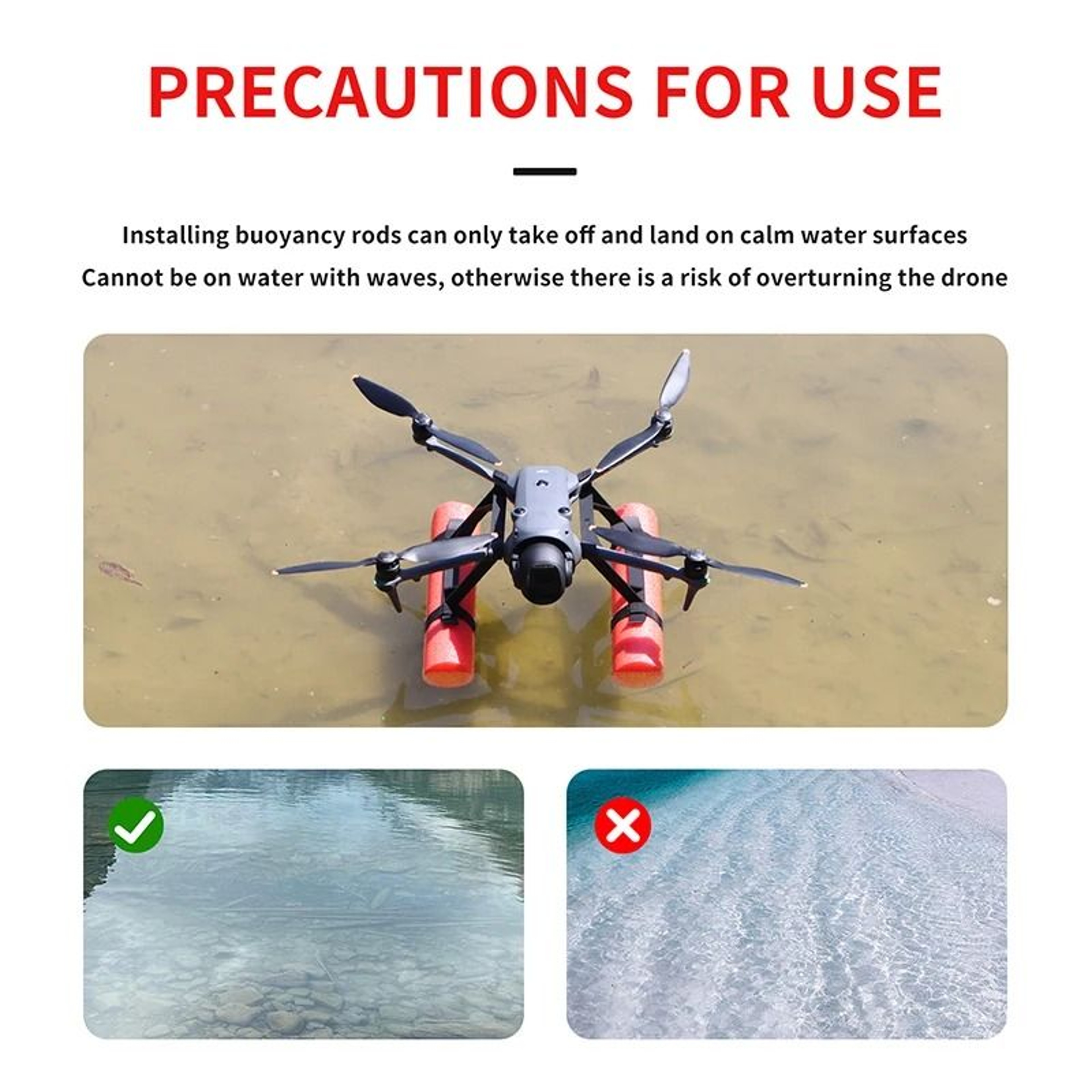 Water Landing Skid Float Kit And Training Gear For DJI Mavic 4 Pro 3