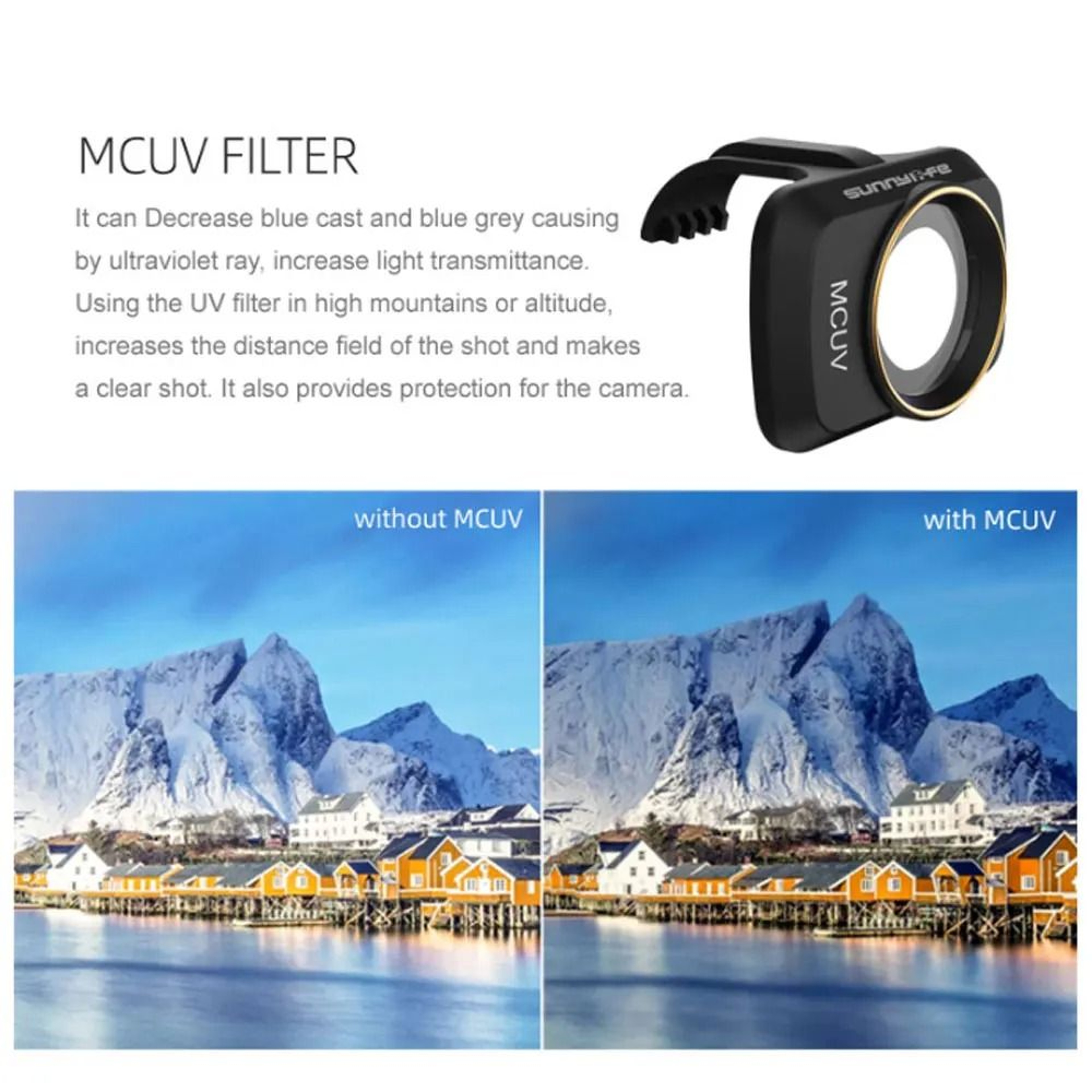 Camera Lens Filter Set UV CPL ND NDPL For DJI Mini 2 SE  Mini 2  Mini 4K 2