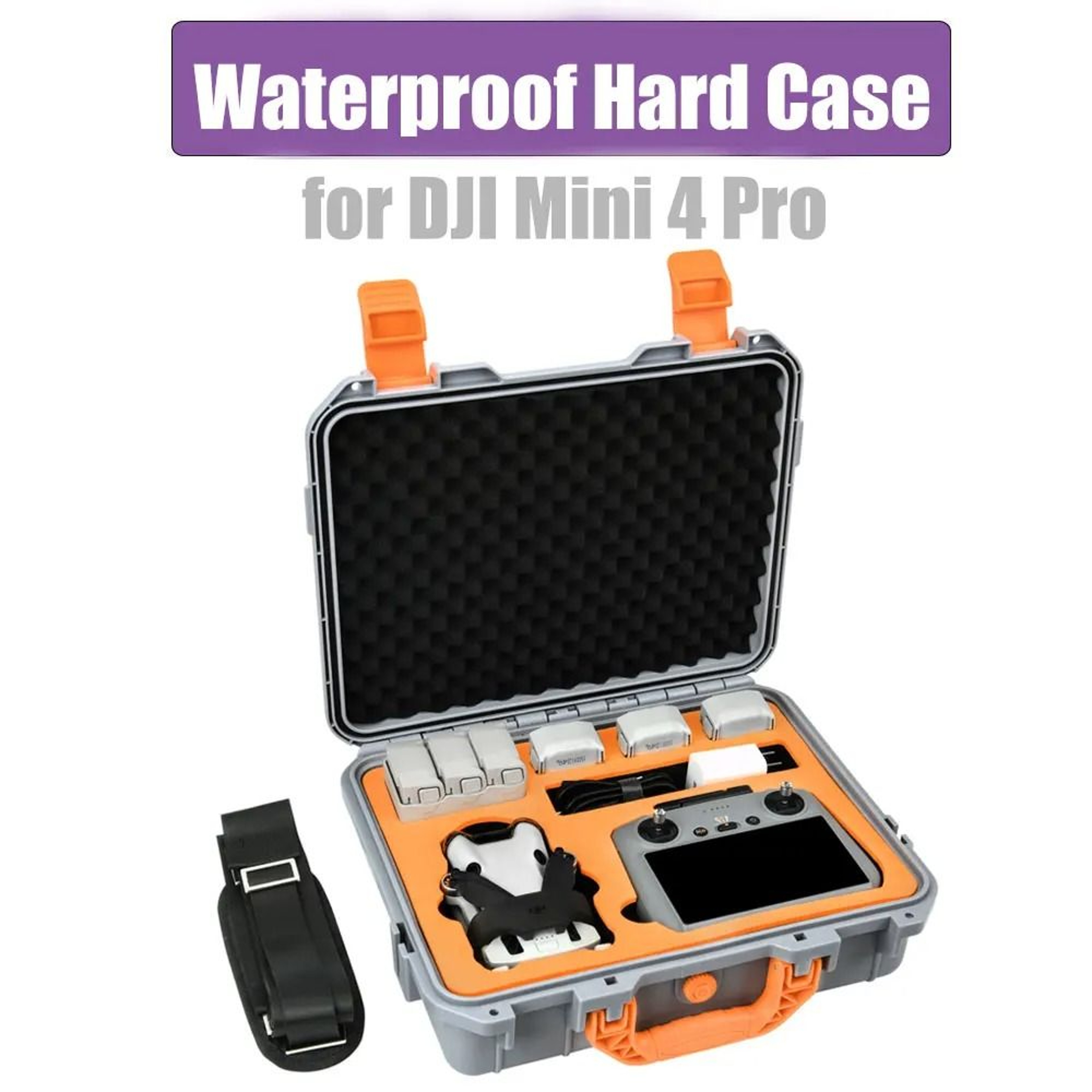 Waterproof Hard Shell ExplosionProof Carrying Case For DJI Mini 4 Pro 0