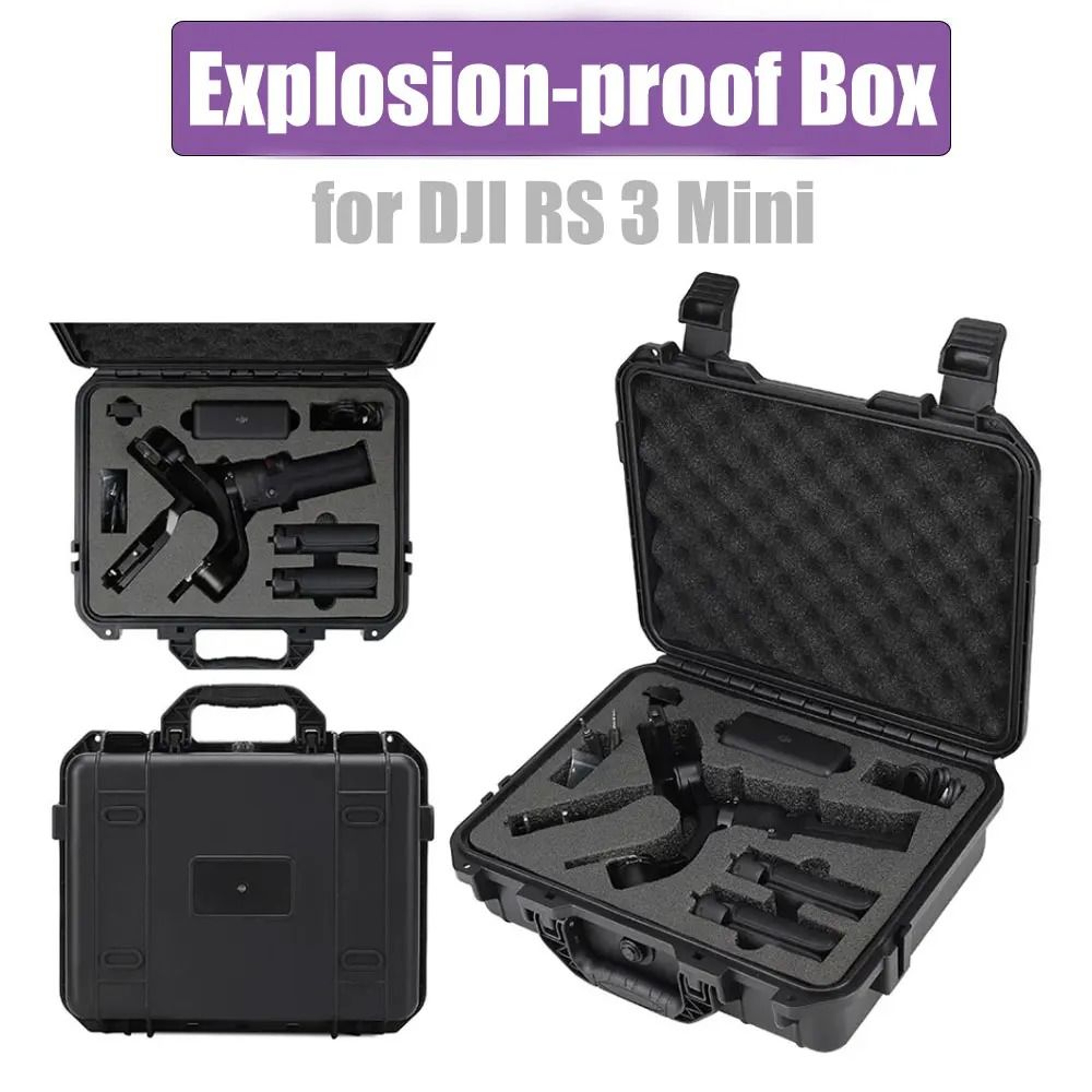 Waterproof ExplosionProof Hard Carrying Case And Handbag For DJI RS 3 Mini 0