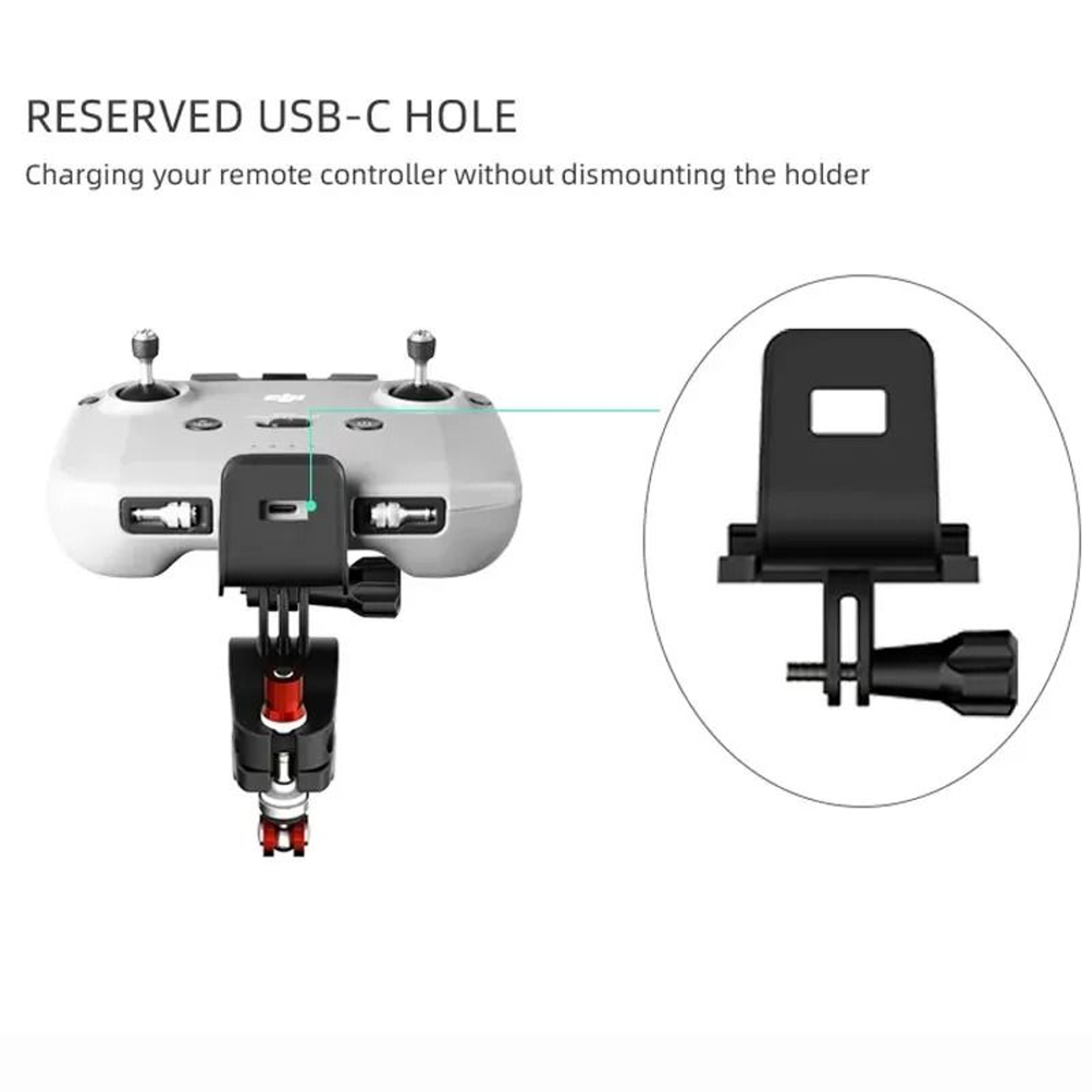 Bicycle And Handlebar Clamp Mount Holder For DJI RC 2  RCN2 Remote Controller 5
