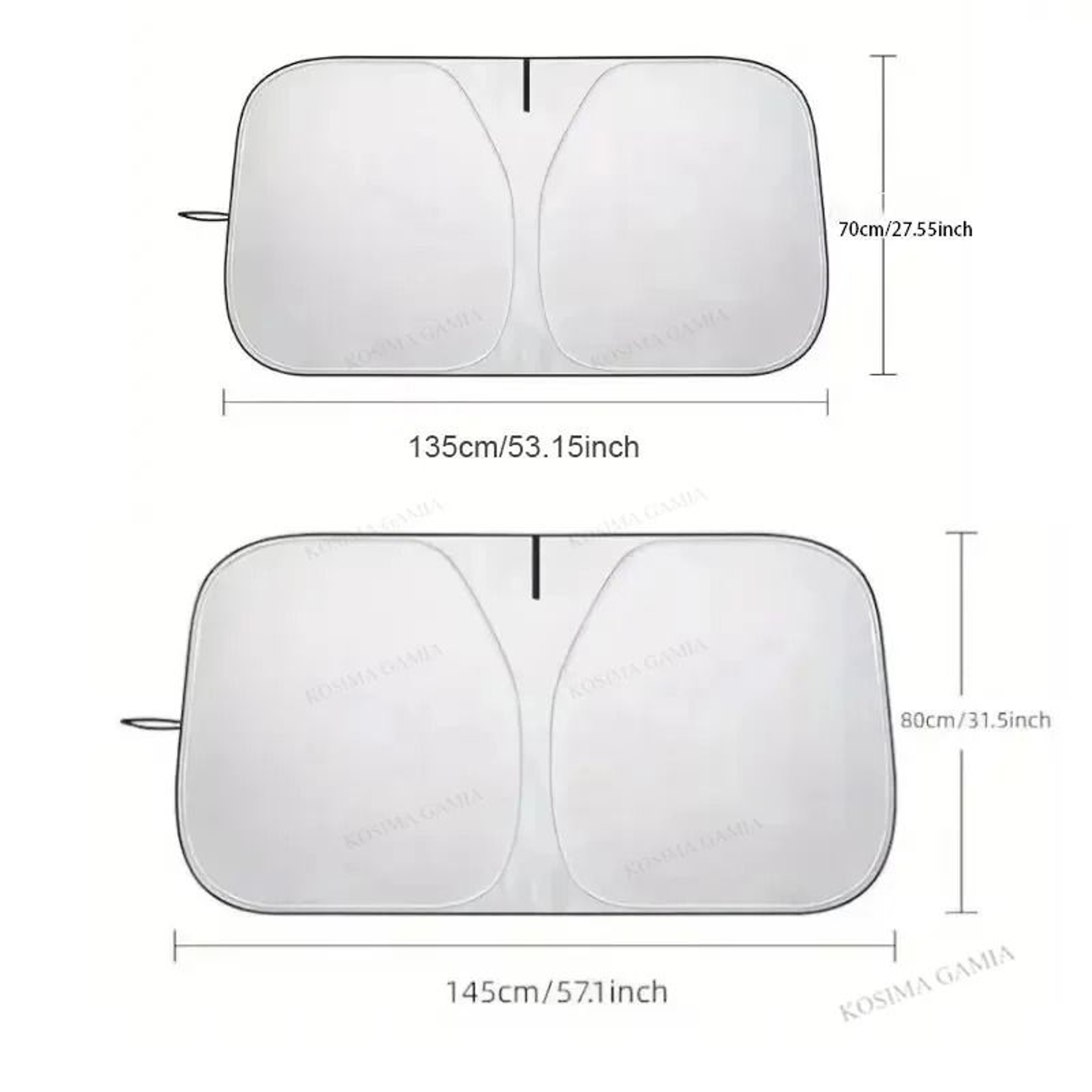 Folding Car Front Window Sunshade Cover And Windshield Visor With UV Protection For Summer Styling 5