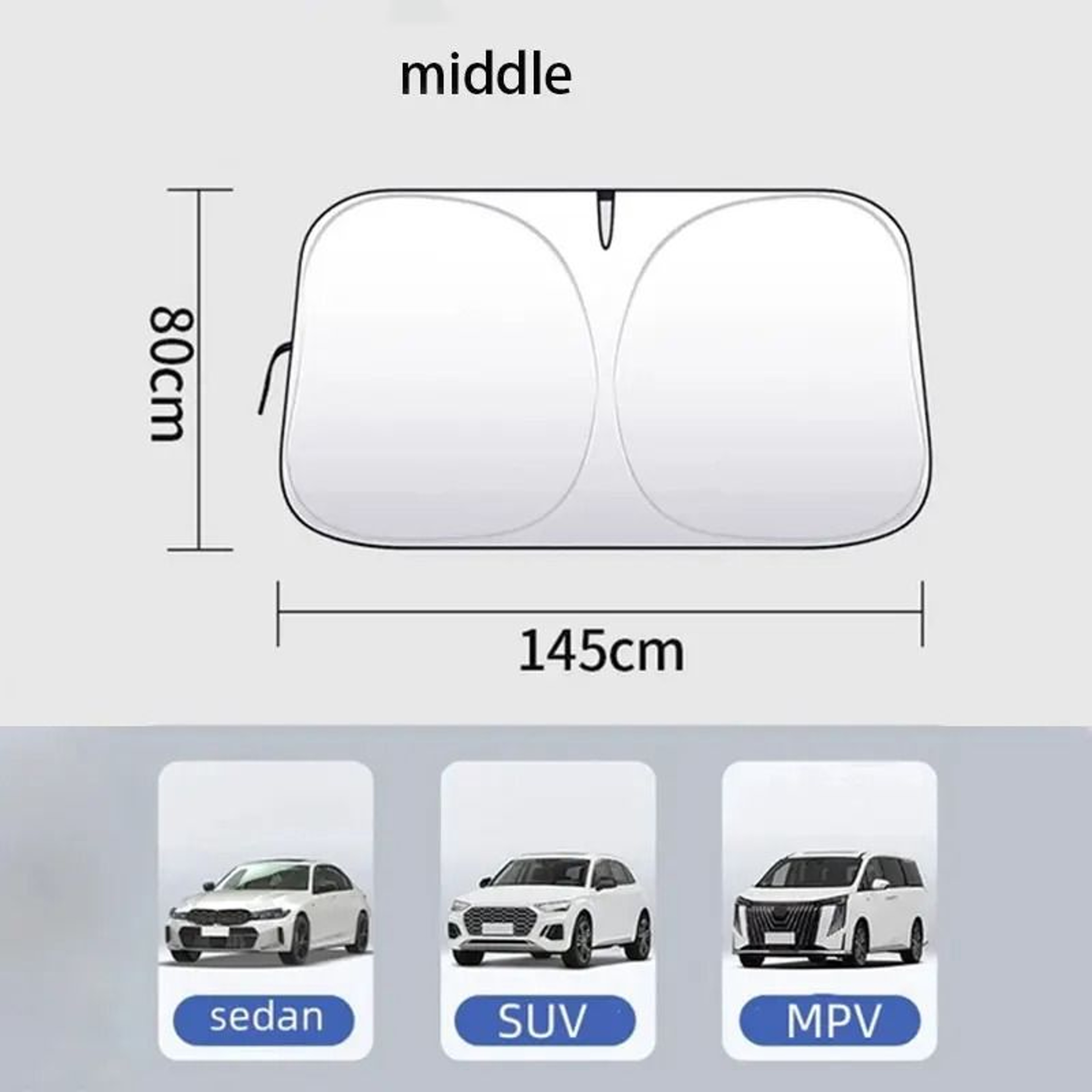 Folding Car Front Window Sunshade Cover And Windshield Visor With UV Protection For Summer Styling 6