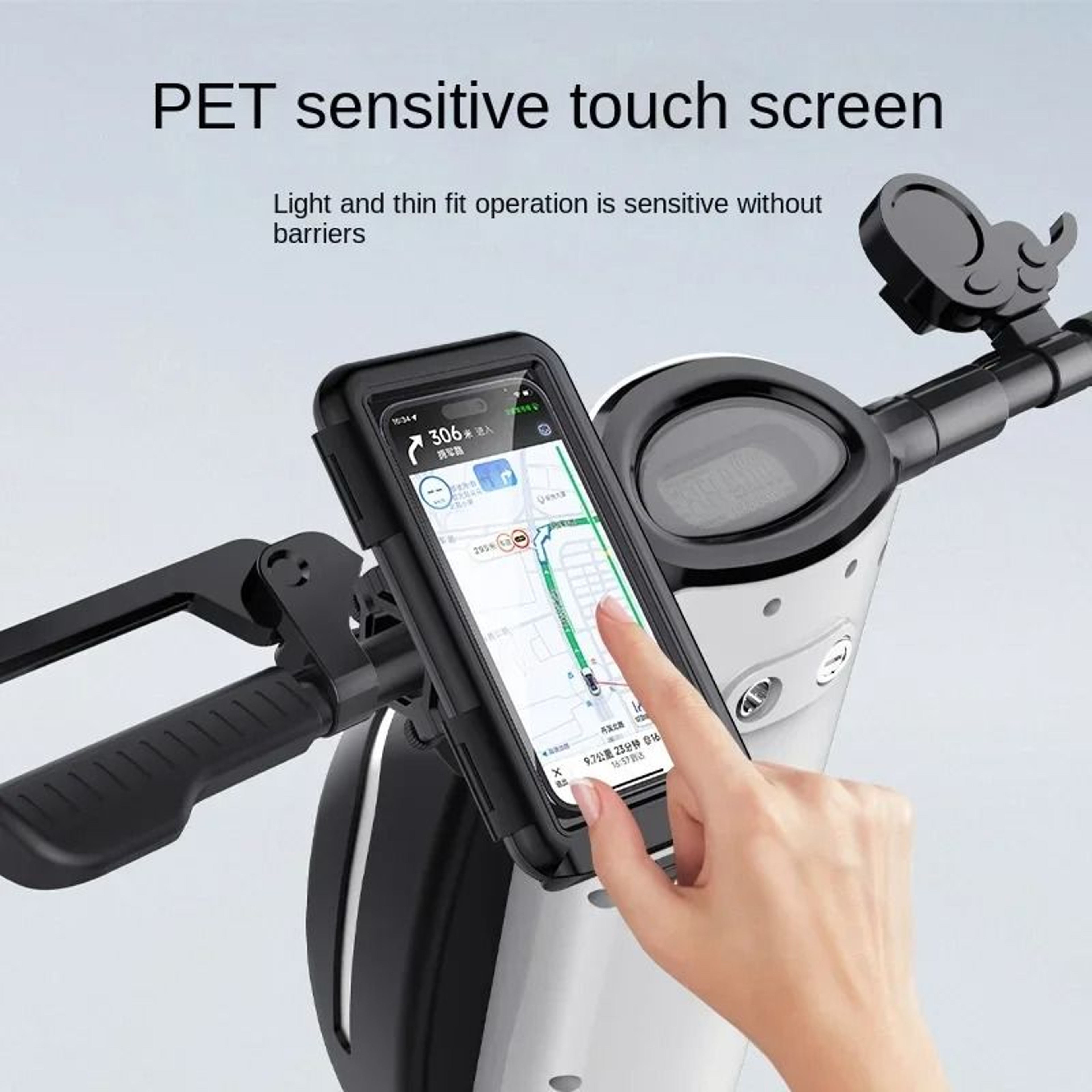 Waterproof Motorcycle And Bicycle Handlebar Phone Mount Bag 2