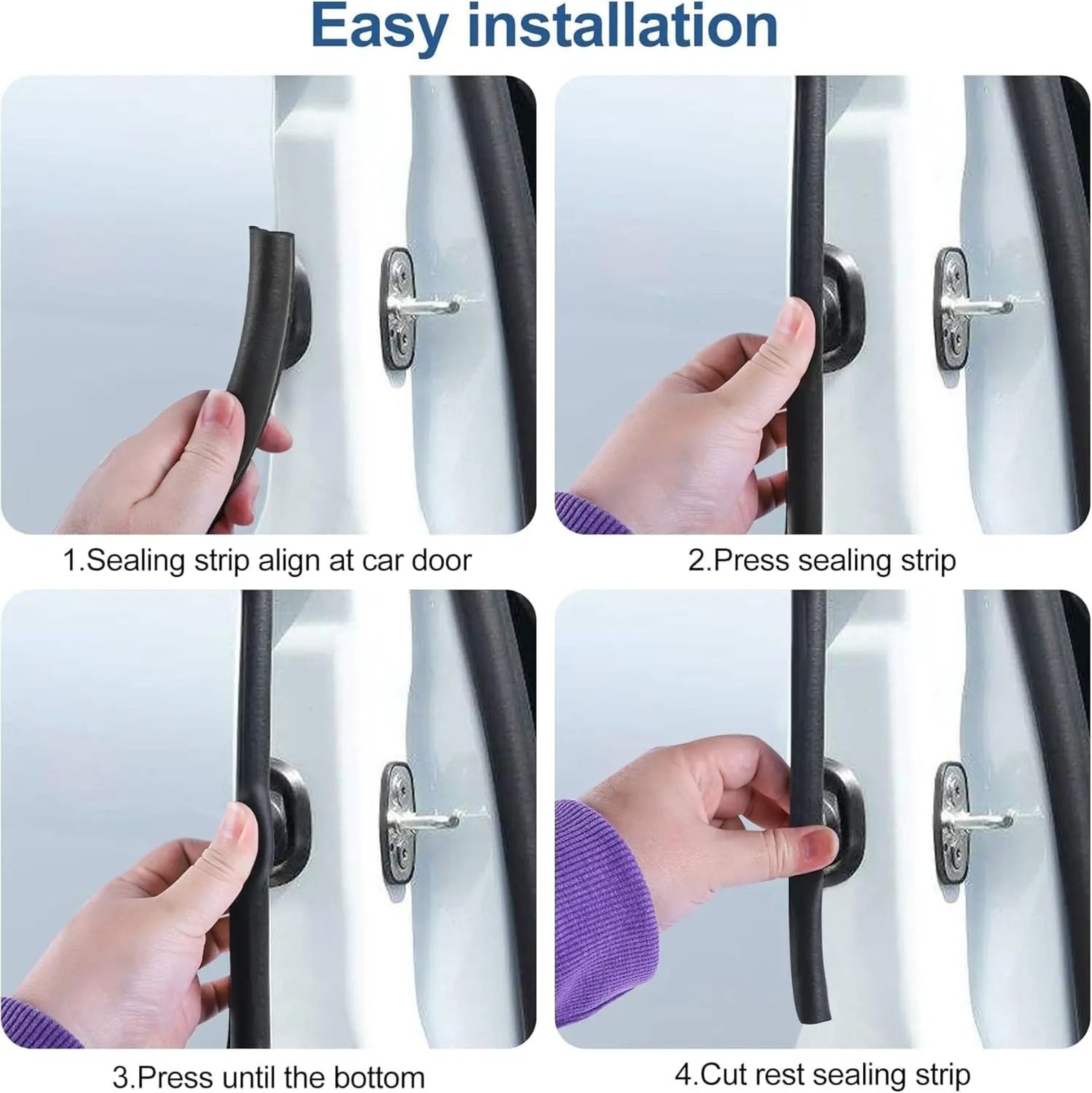 EPDM Rubber Edge Trim Weather Stripping Seal With Side Bulb 3