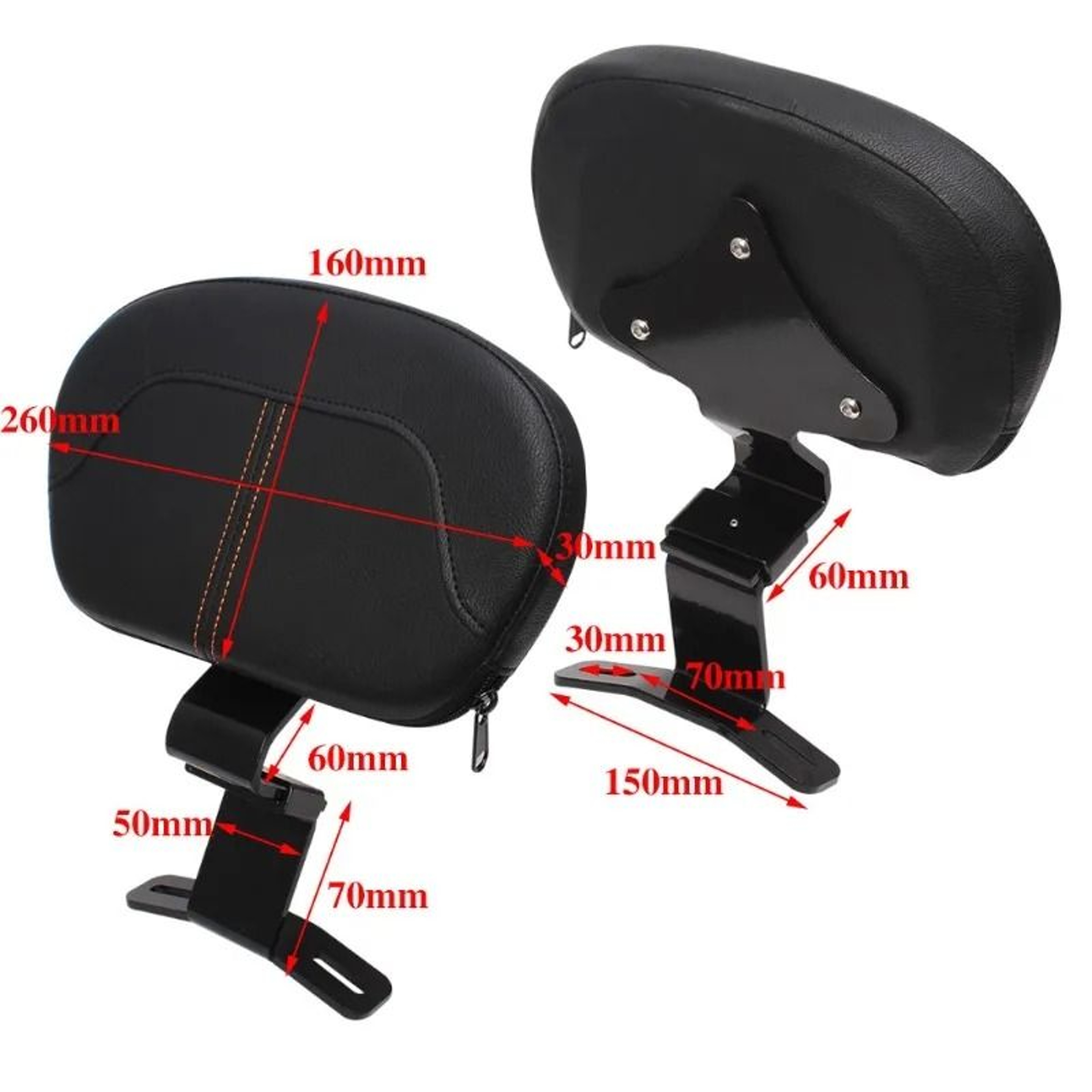 Adjustable Driver Backrest For Harley Touring Electra Road Street Glide 1