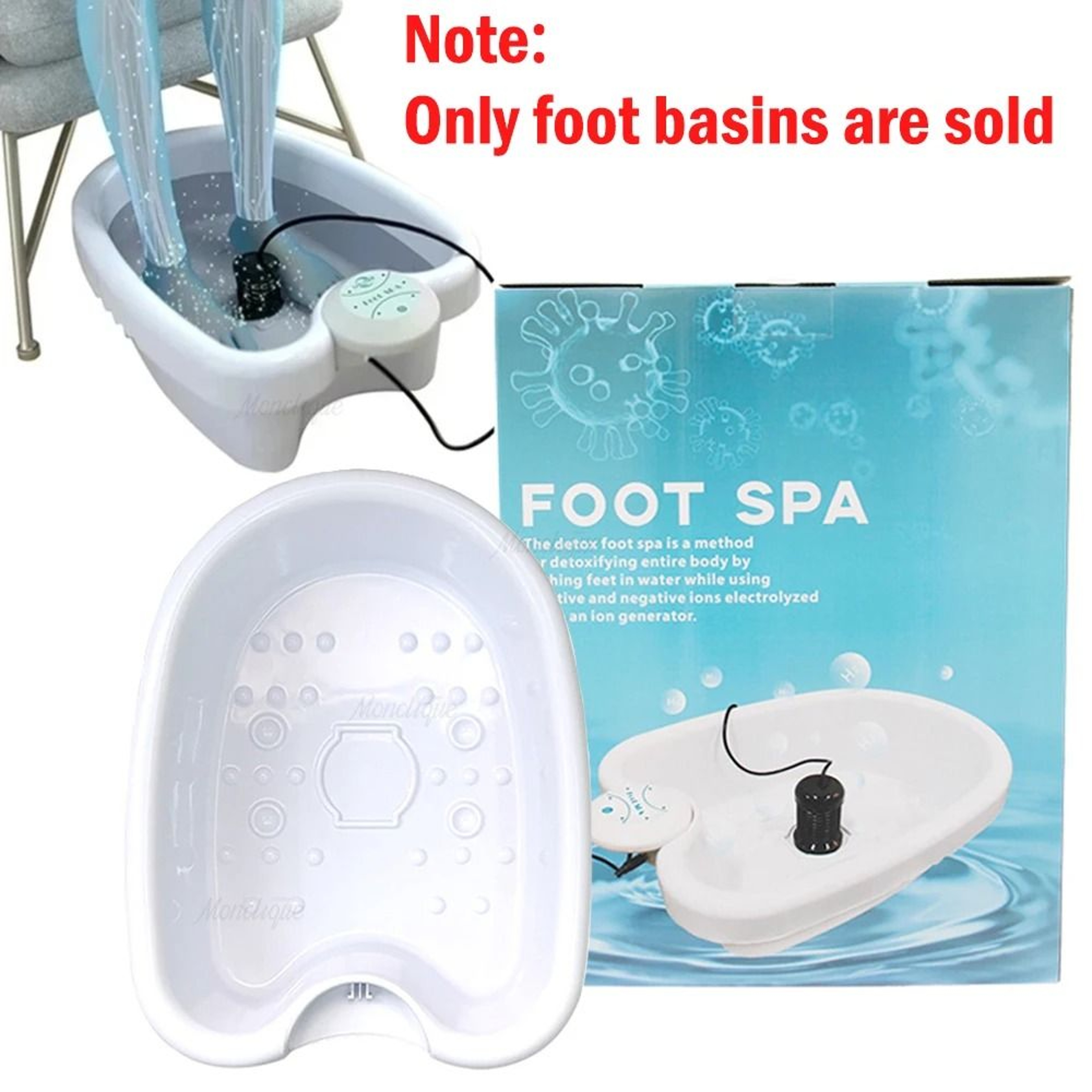 Portable Foot Spa Basin For Ionic Foot Bath And Massage Machine 0