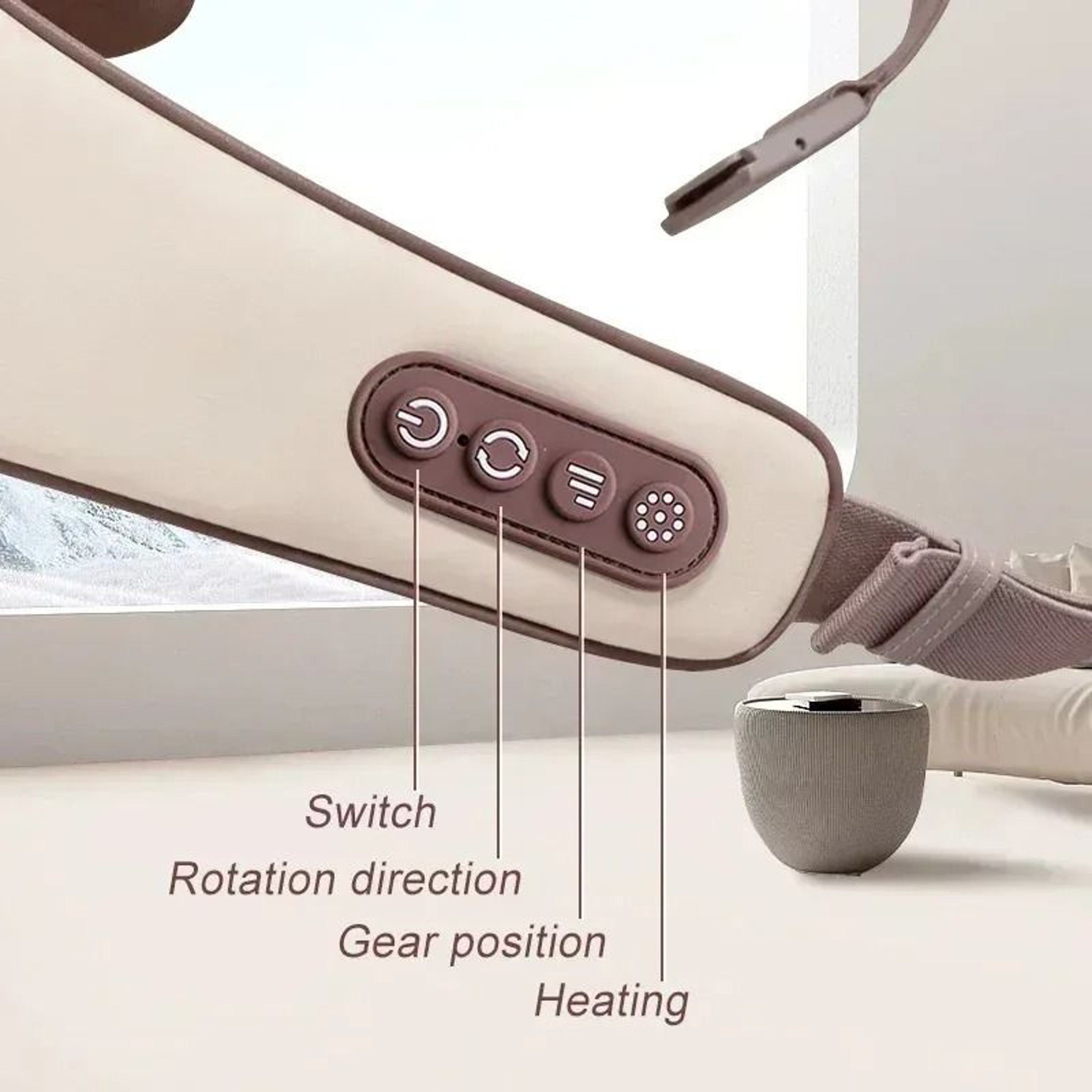 Electric Neck And Trapezius Muscle Massager With Heat And Kneading 1