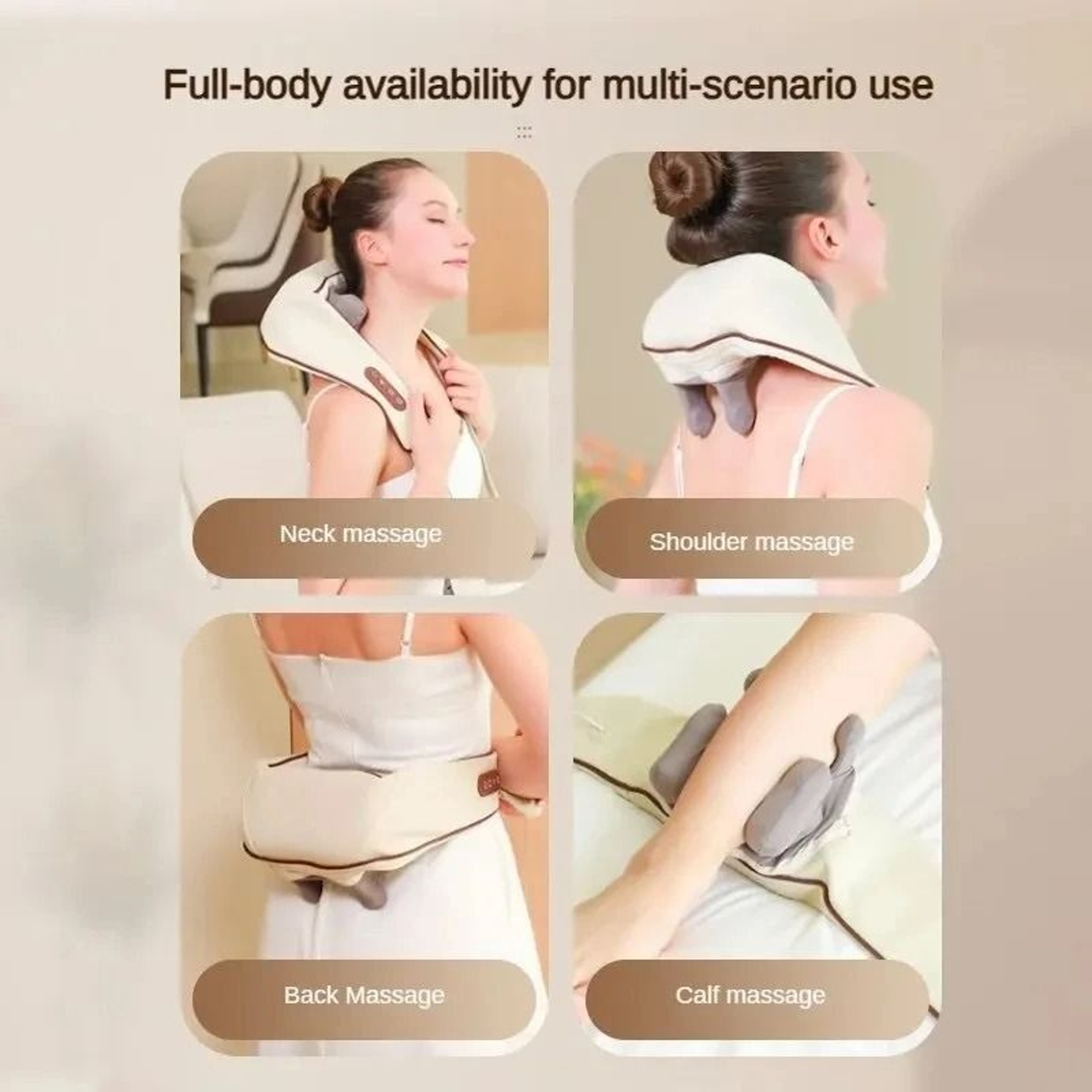 Electric Neck And Trapezius Muscle Massager With Heat And Kneading 4