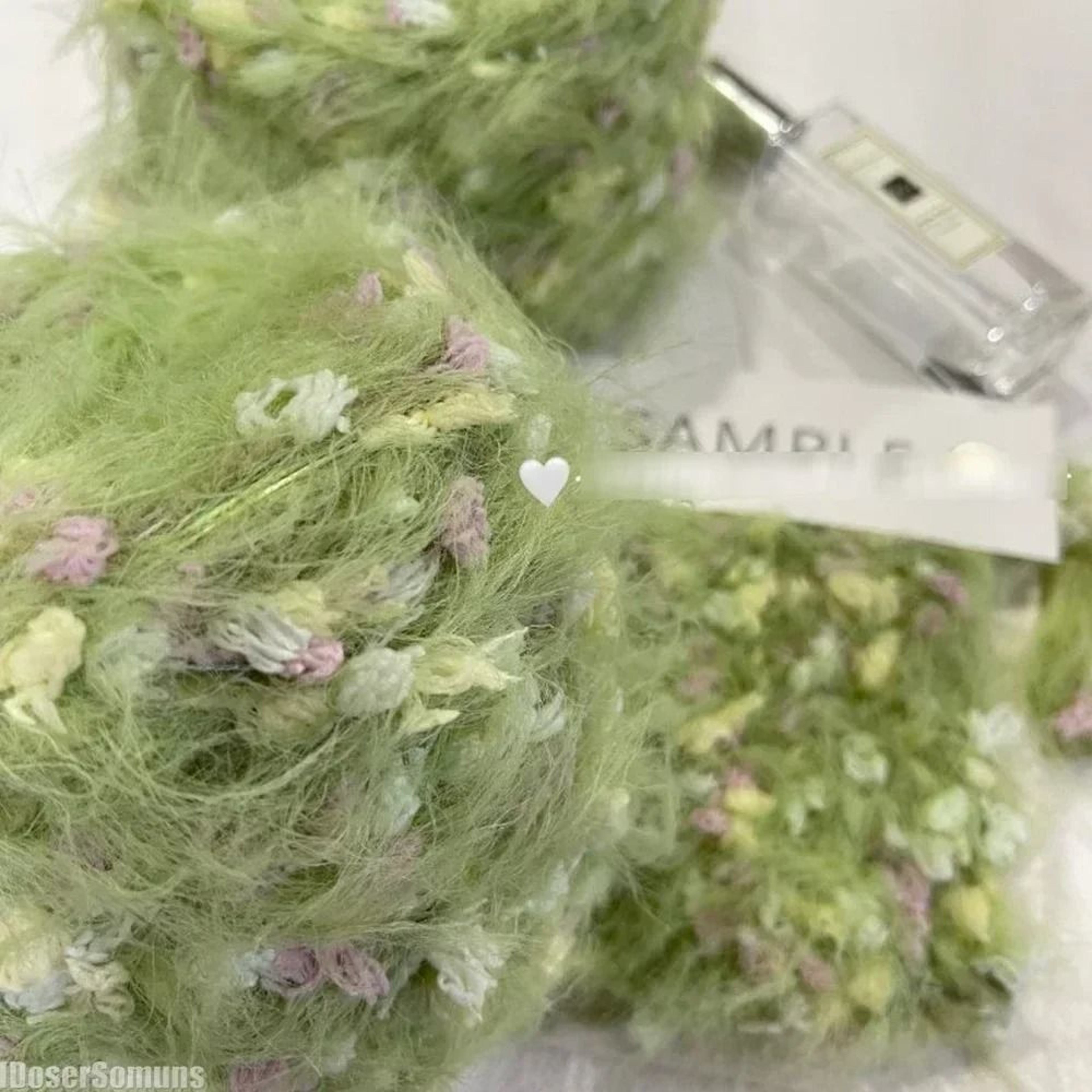 Garden Series Hand Mixed Knitting Yarn 125g Green Flower Thread For Crochet And Crafting 5