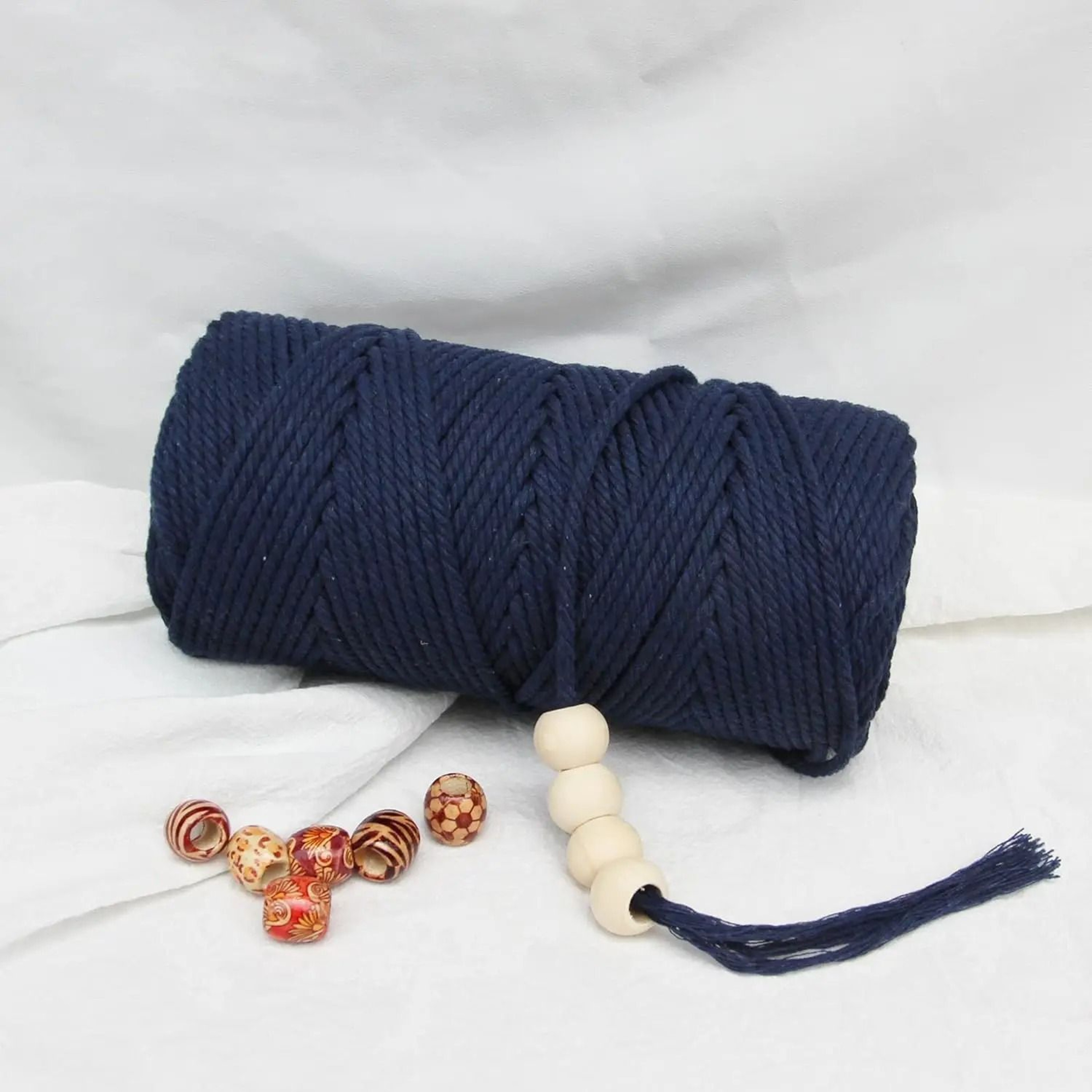 4mm Colored Cotton Macrame Cord 100m Twisted Rope Thread For DIY Handwork And Decor 22