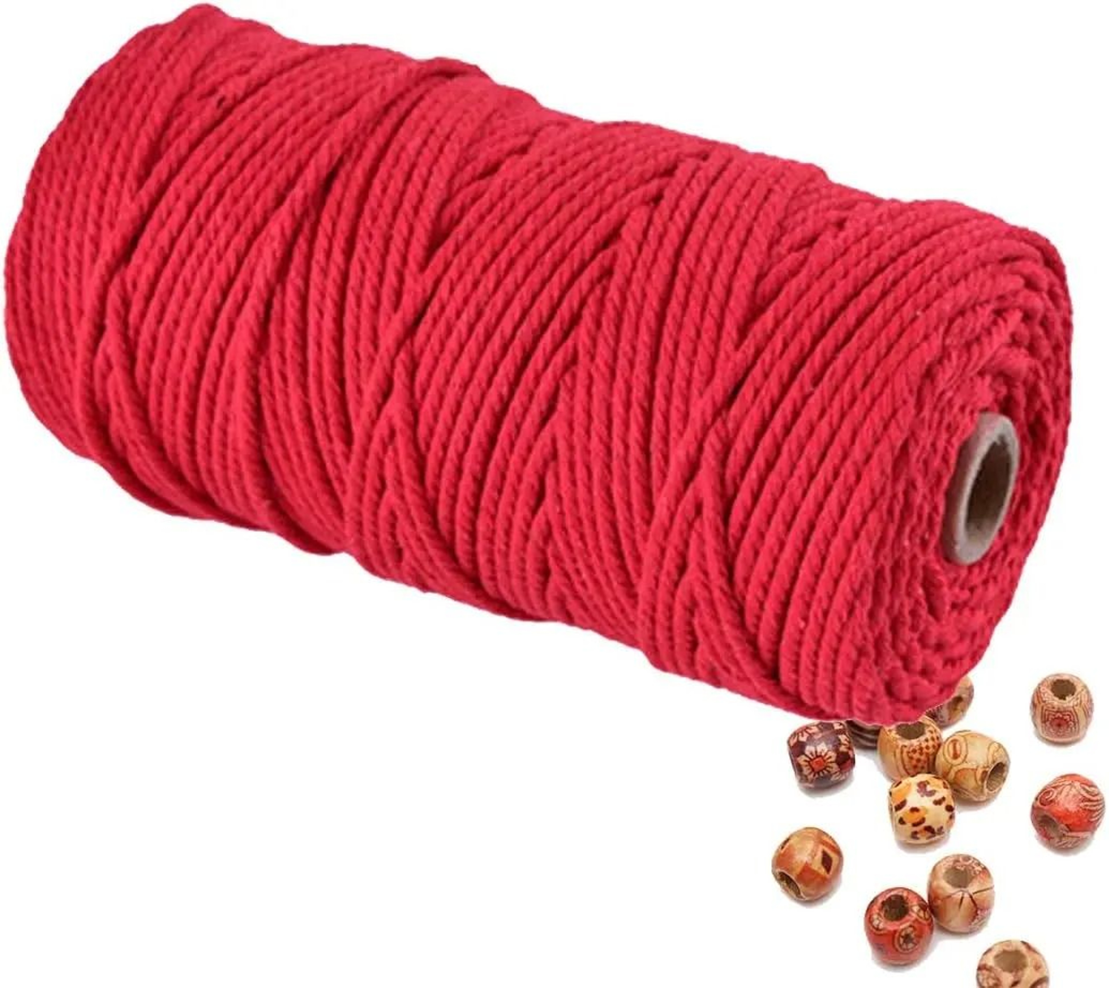 4mm Colored Cotton Macrame Cord 100m Twisted Rope Thread For DIY Handwork And Decor 25