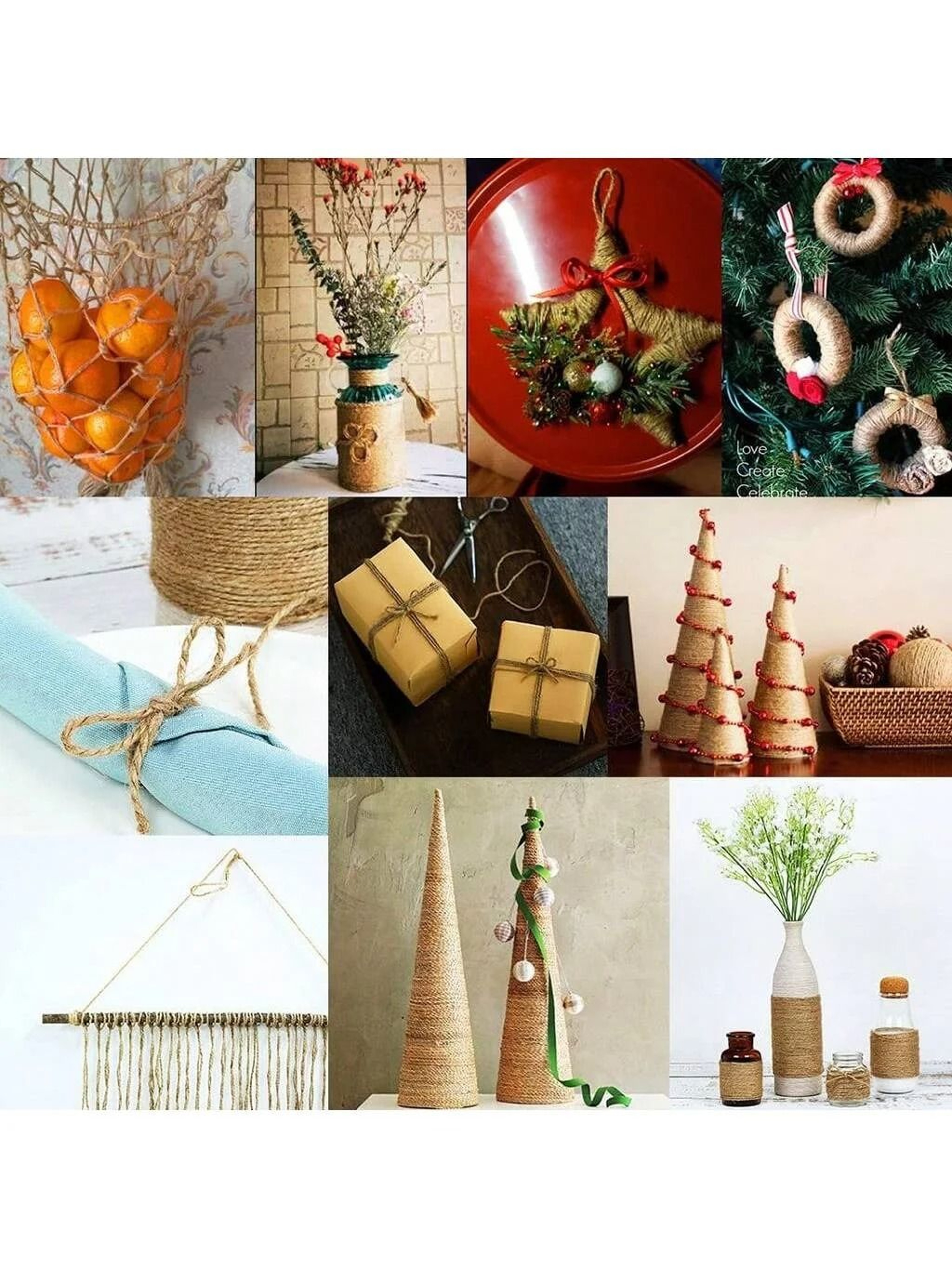 Natural Jute Rope 2mm Odorless Twine Cord For DIY Crafts Cat Scratching And Home Decor 3