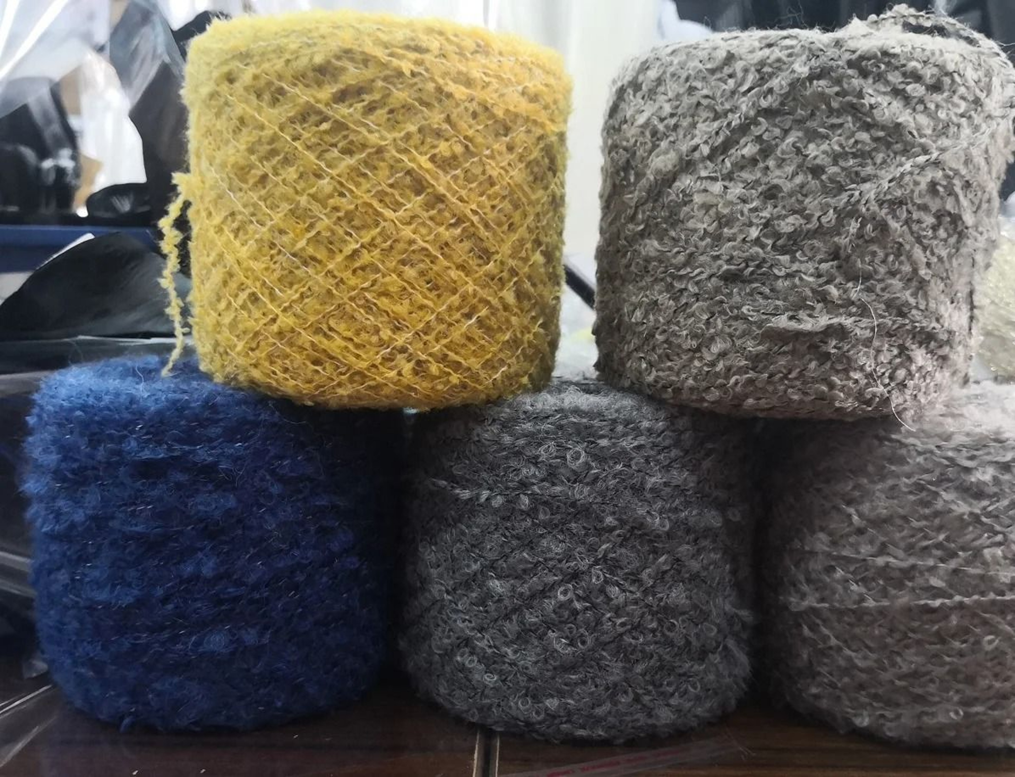 100g Curly Wool Loop Yarn Boucle Crochet Thread For DIY Doll Hair Sweaters And Scarves 5