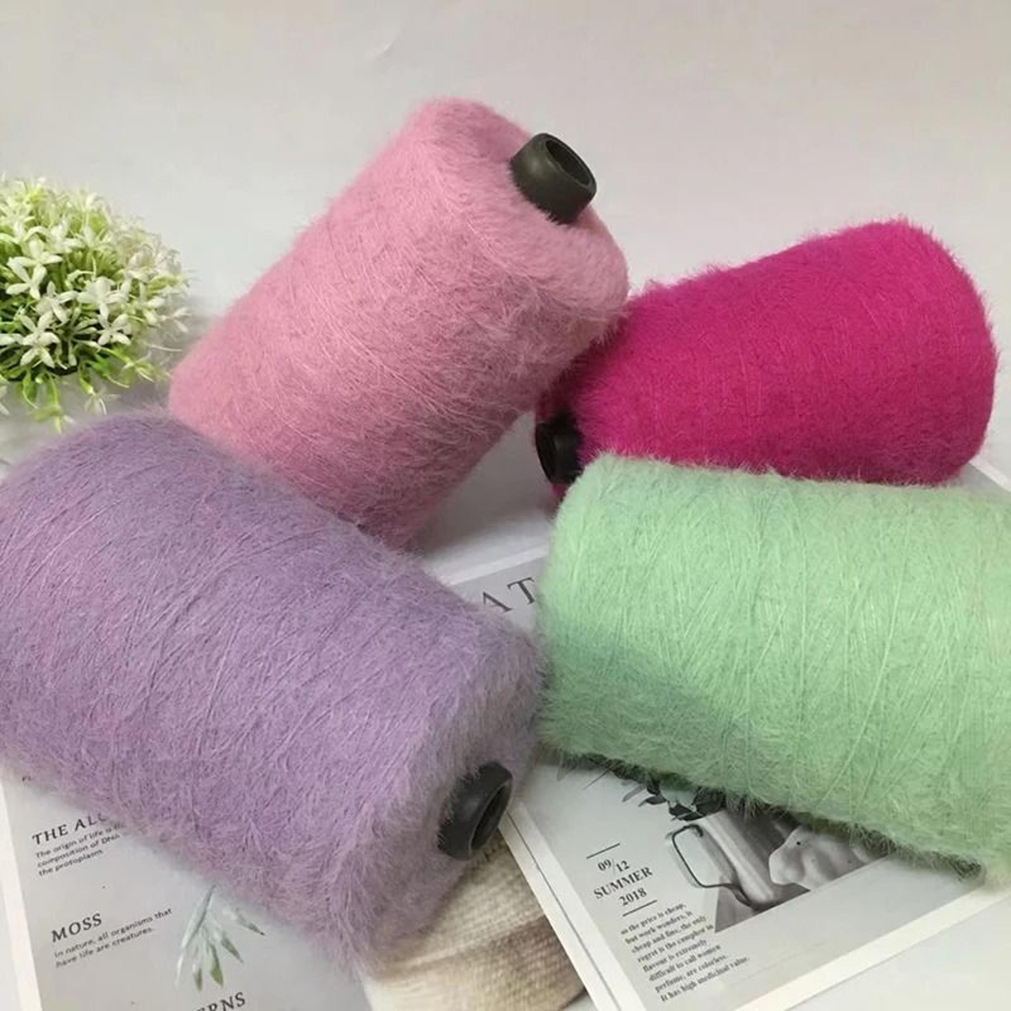 500g Bulk Imitation Mink Wool Fur Yarn Soft NonShedding Thread For HandKnitting Sweaters And Scarve 0