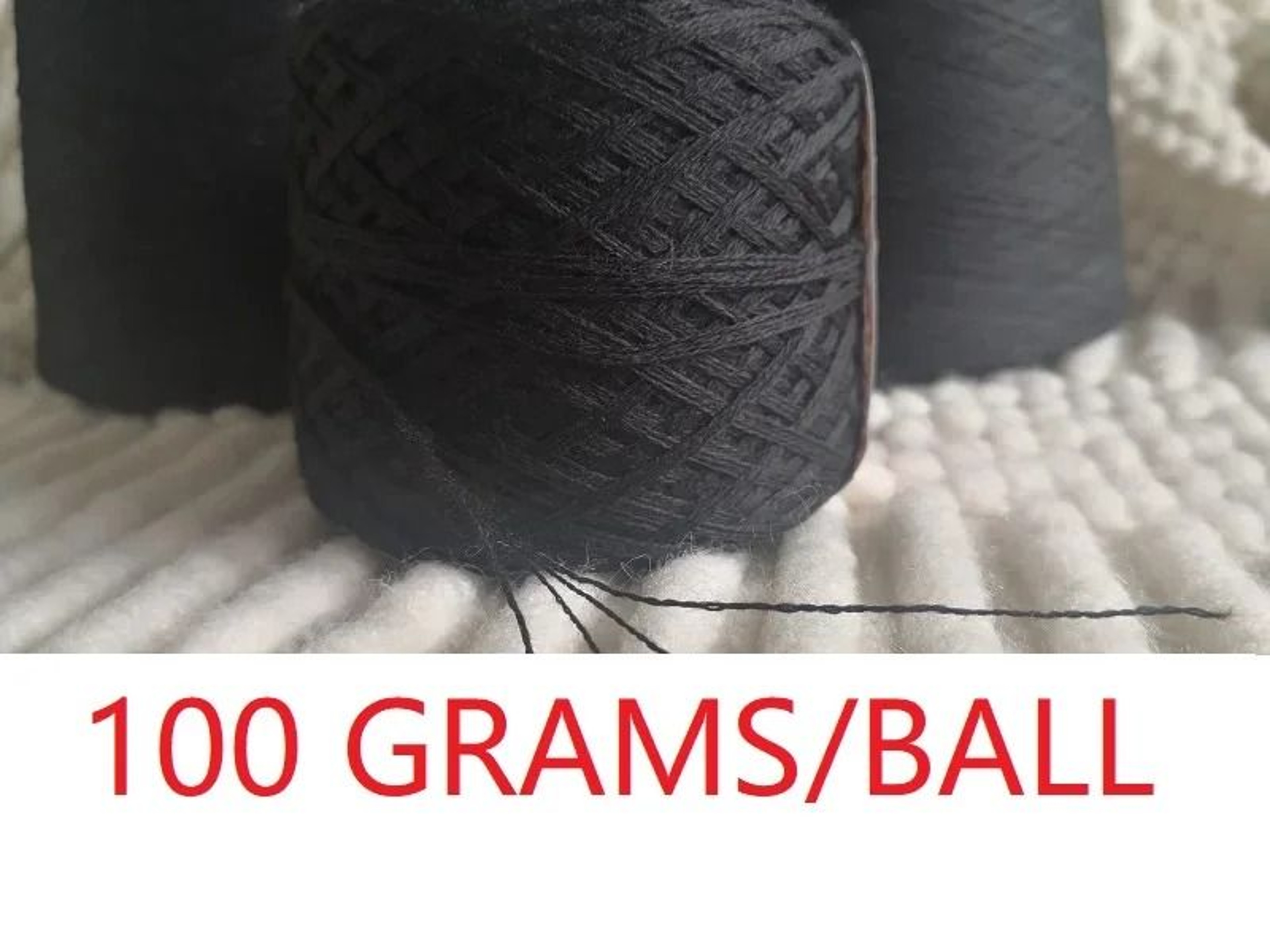 500g Bulk 100 Merino Wool Yarn Ball Soft Black Crochet Thread For Sweaters Scarves And Socks 6