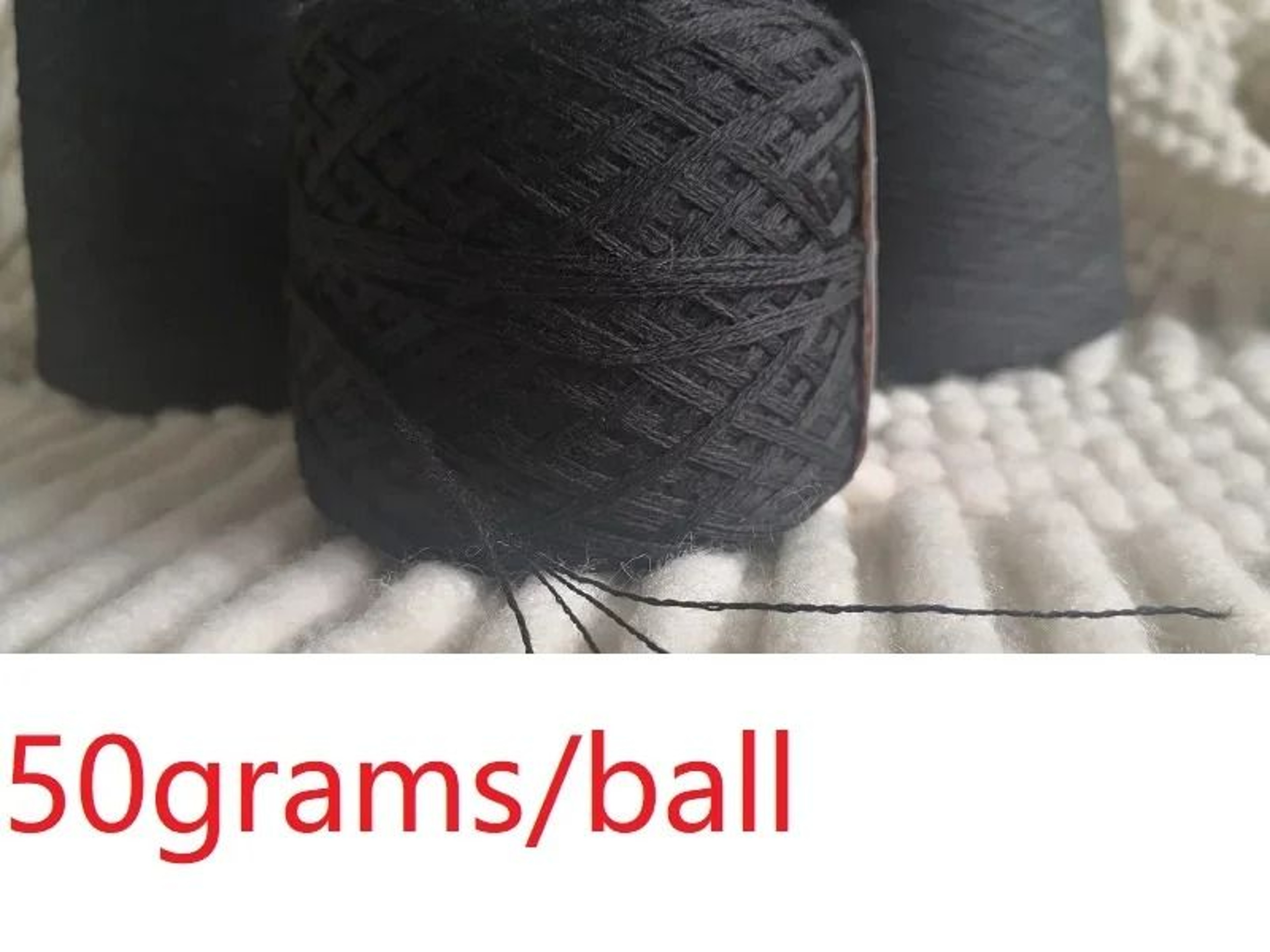 500g Bulk 100 Merino Wool Yarn Ball Soft Black Crochet Thread For Sweaters Scarves And Socks 7