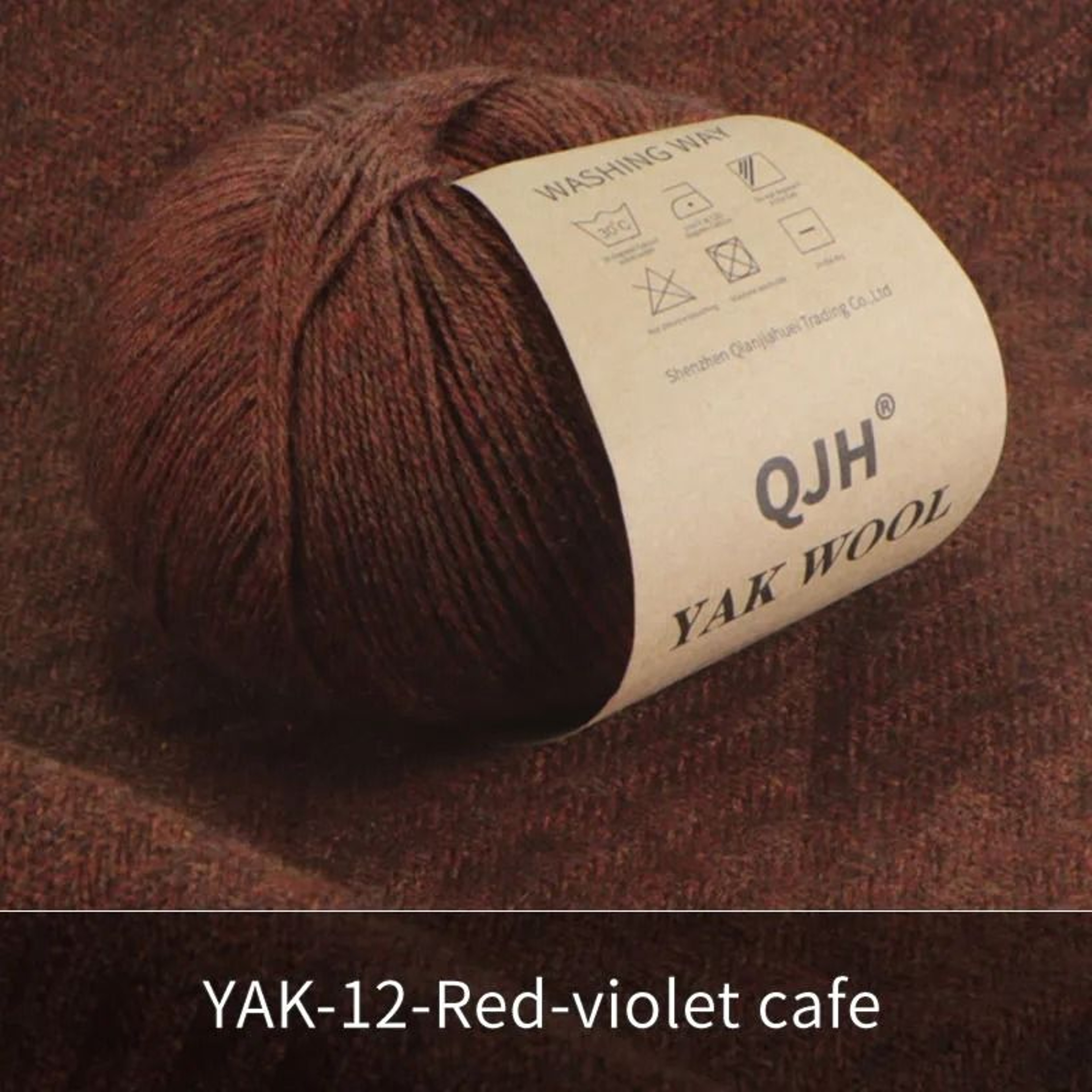 QJH 10pcs Set Natural Yak Wool Yarn Soft AntiPilling Thread For Knitting Sweaters And Scarves 16