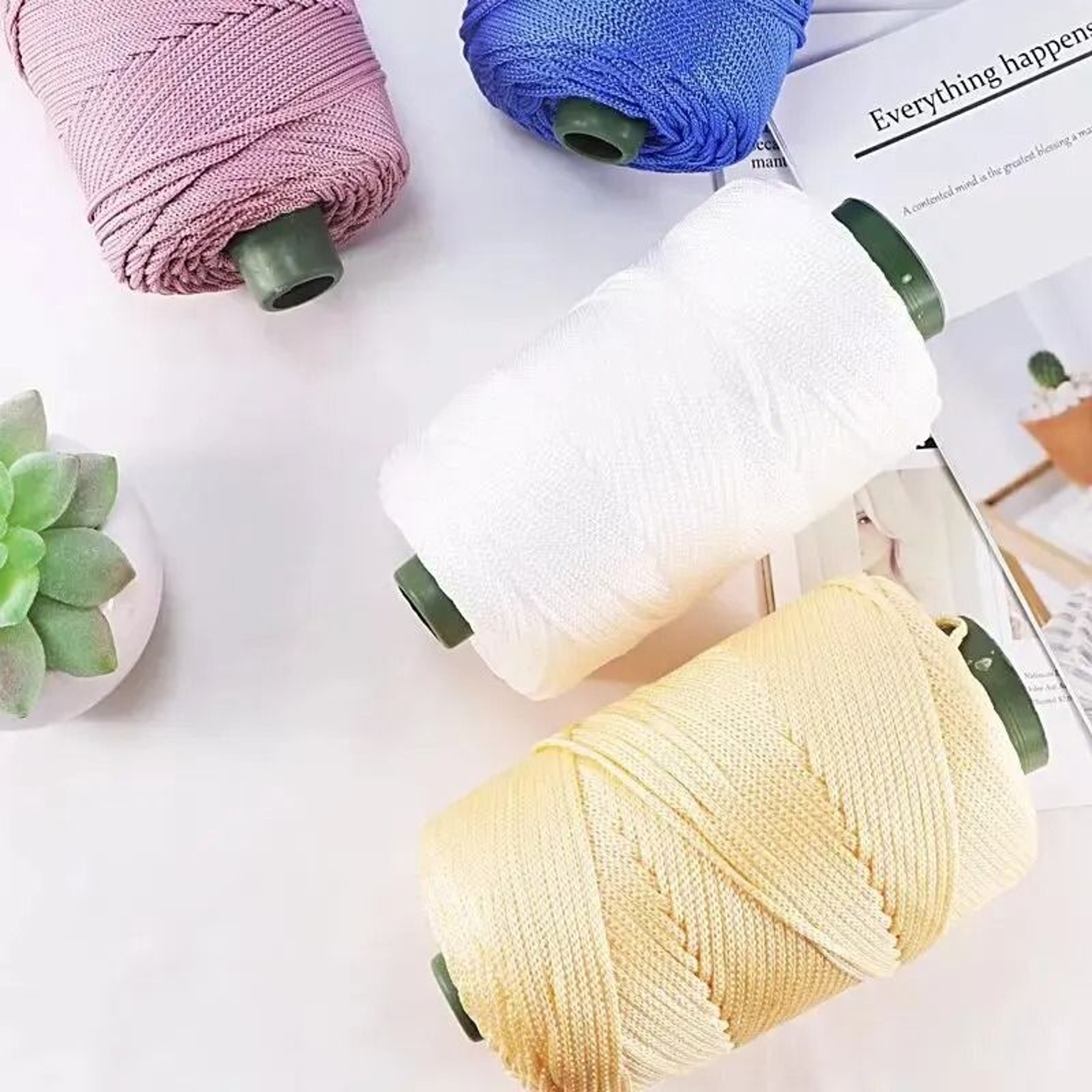 225g Lightweight Ice Silk Thread Soft Cool Yarn For Summer Sun Hats Baskets And Cushions 1