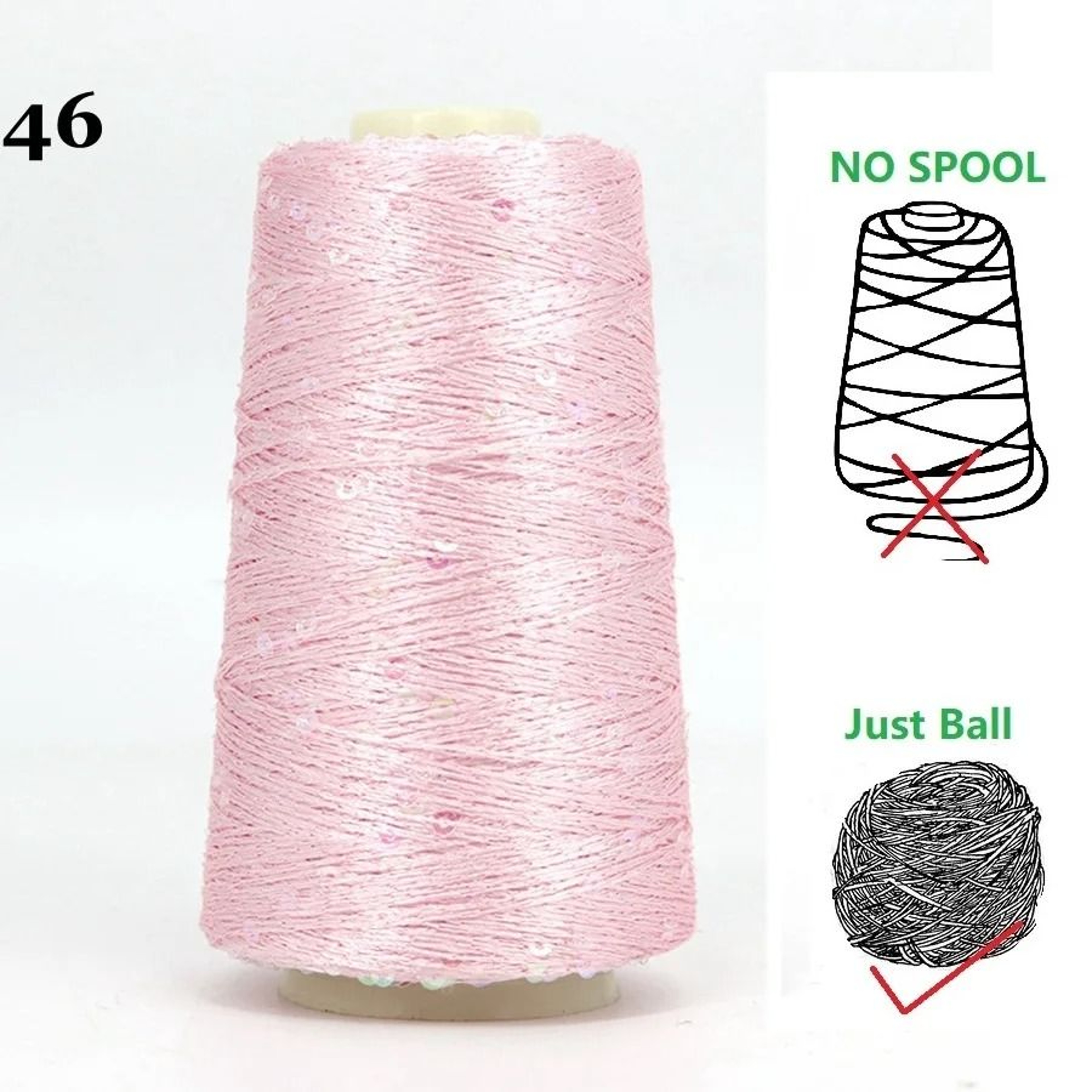 50g 140M Sequins Cotton Yarn 6mm3mm Special Glitter Match Thread For DIY Crochet Dolls And Knitting 9