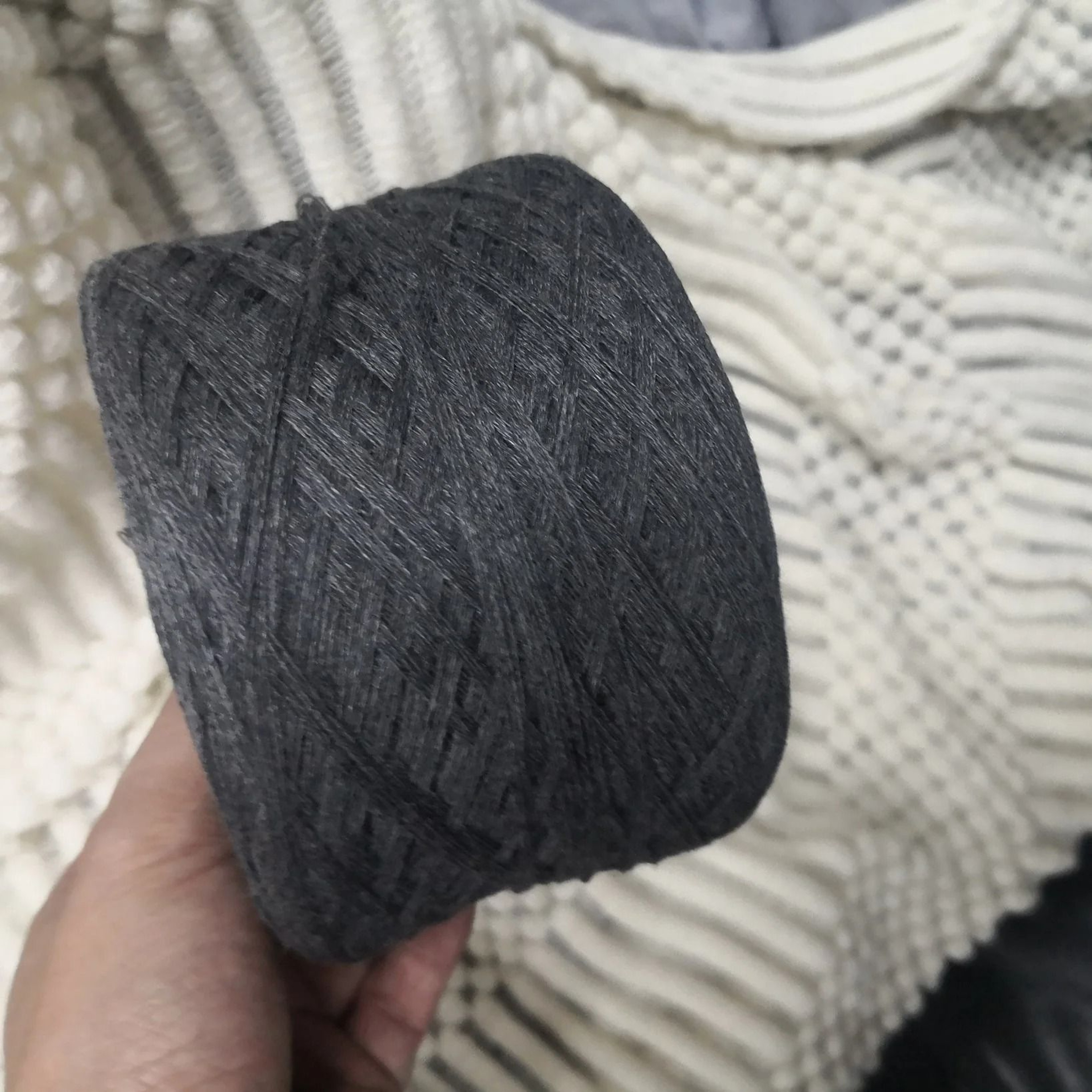 500g Bulk Raw Unbleached Cotton Knitting Yarn Thread Soft Cord For Baby Clothes Sweaters And Scarve 5