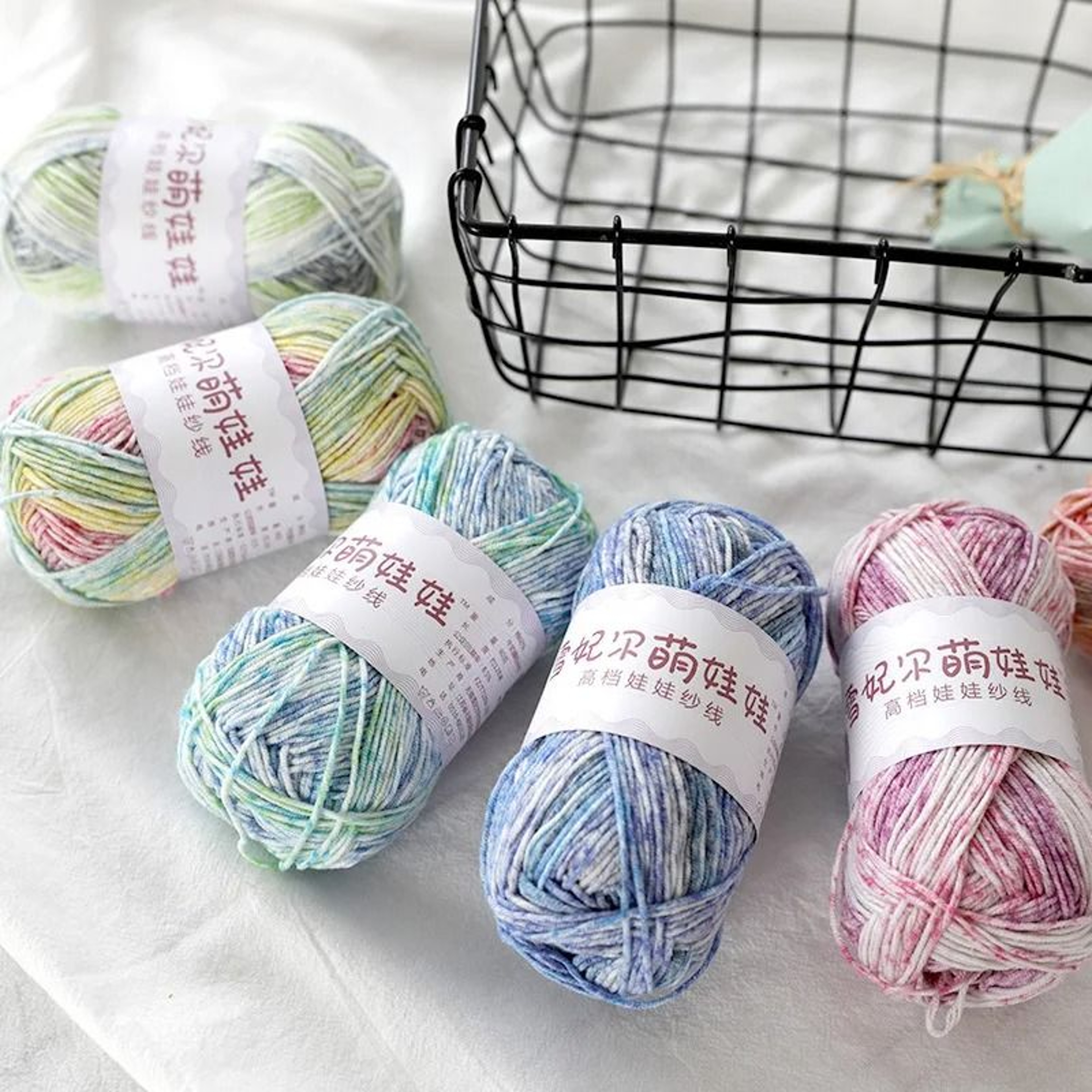 40g 128m Baby Milk Cotton Yarn 60 Cotton Soft Thread For DIY Crochet Knitting Scarves And Sweaters 4