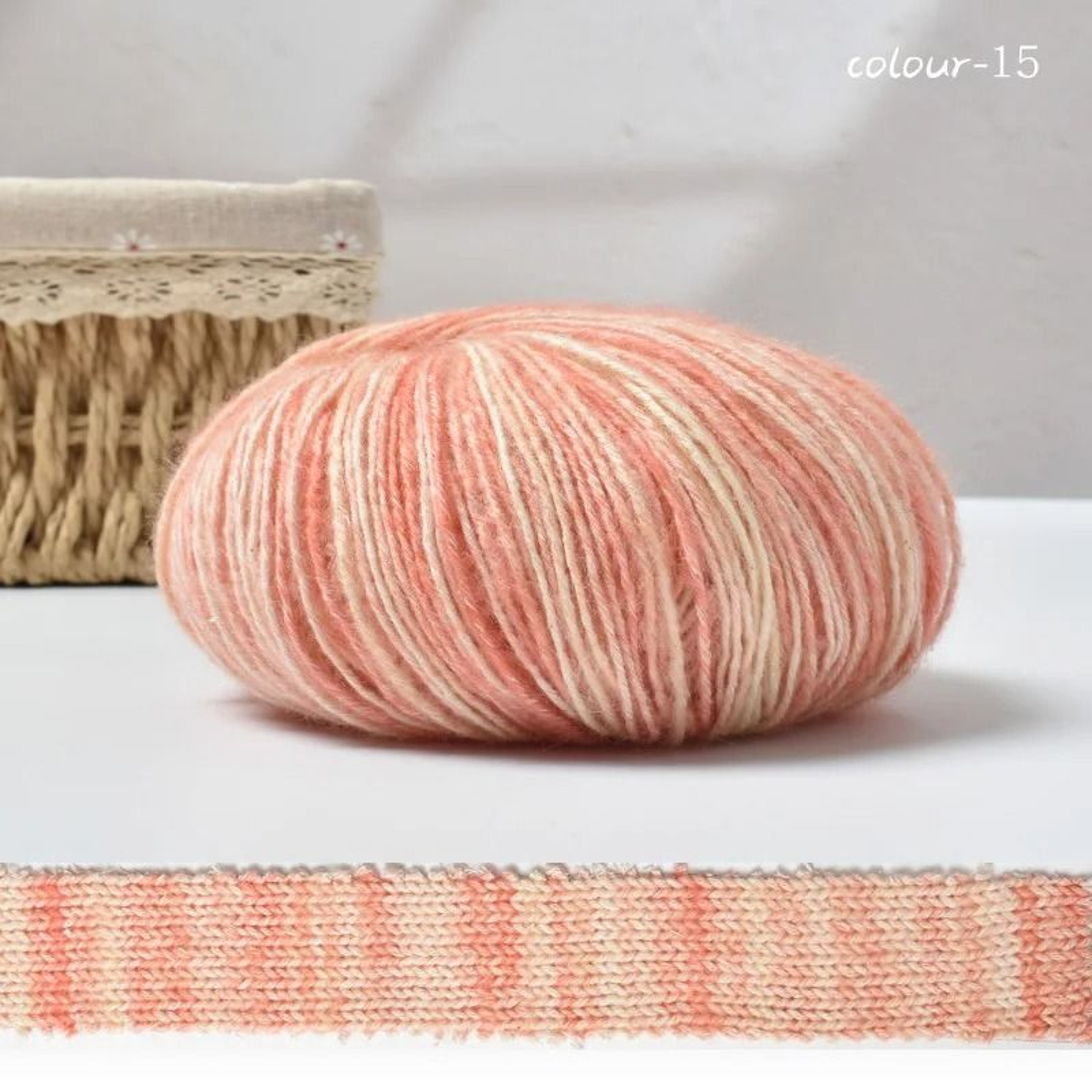 50g Colorful Dyed 73 Cotton Medium Thick Yarn For DIY Crochet Sweaters Scarves And Handbags 20