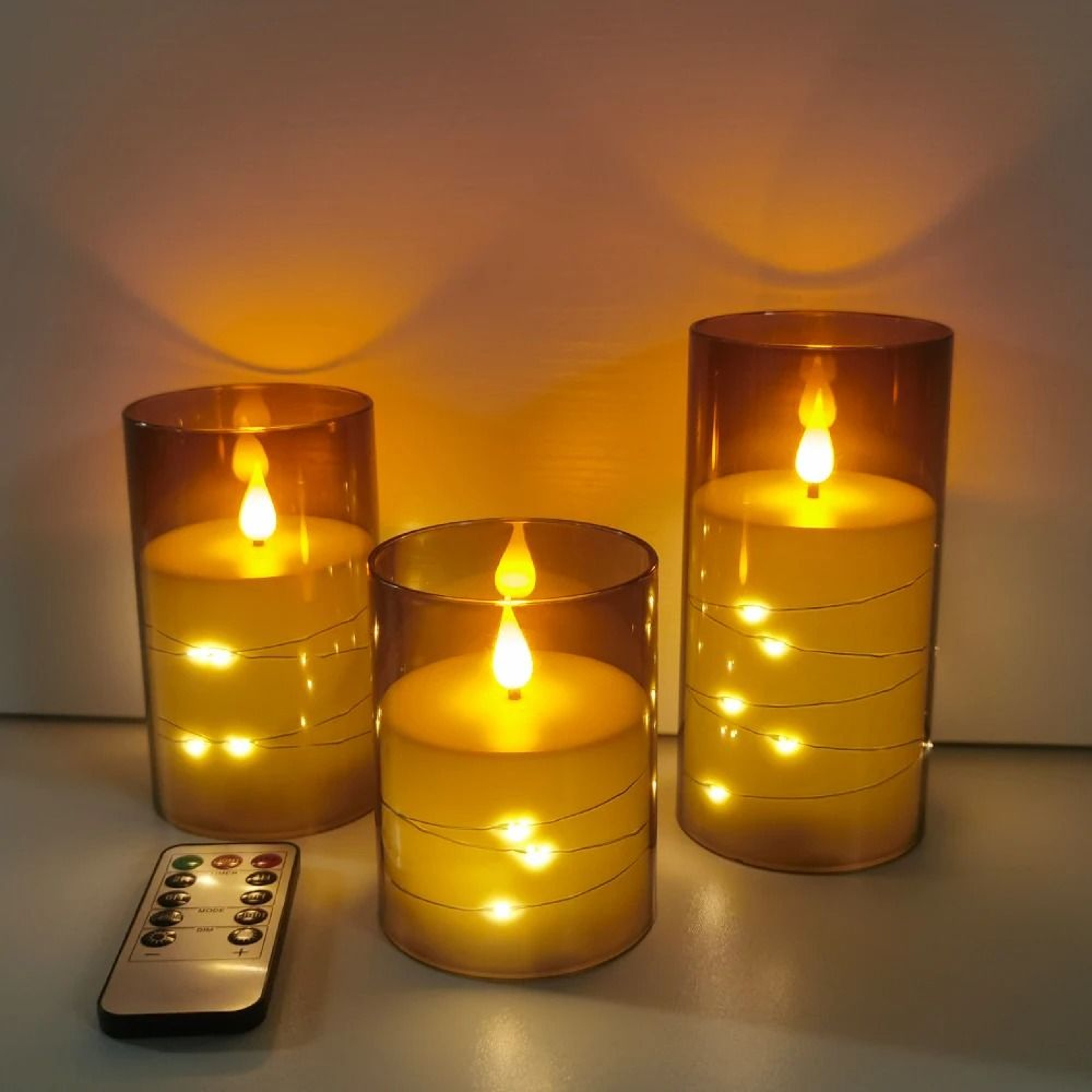 Flameless LED Candles With Remote Control Timers Battery Flickering Lights For Room Wedding Decor 0
