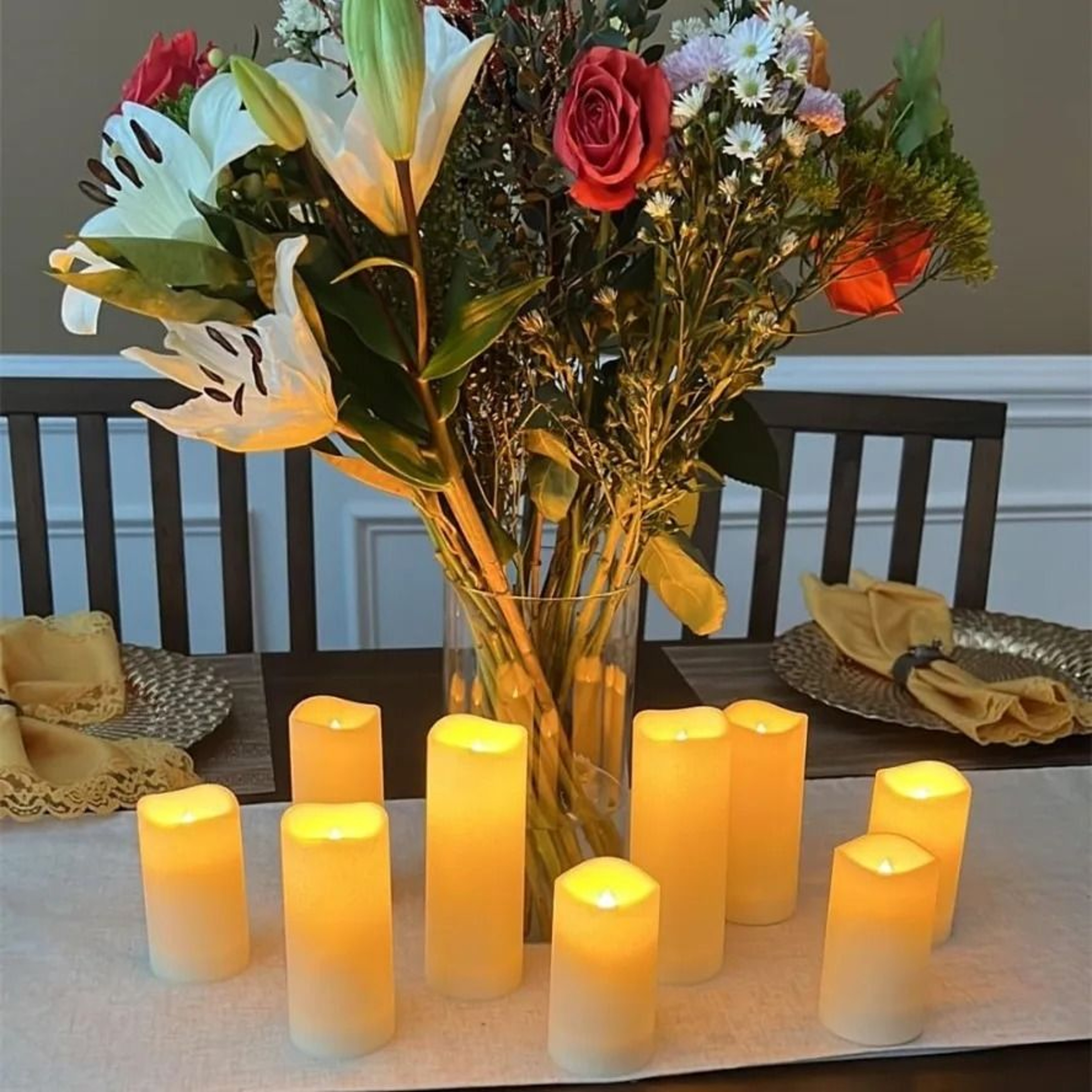 1 To 10 Pcs Flameless LED Tea Light Candles Battery Flickering Lights For Christmas Wedding Party D 2
