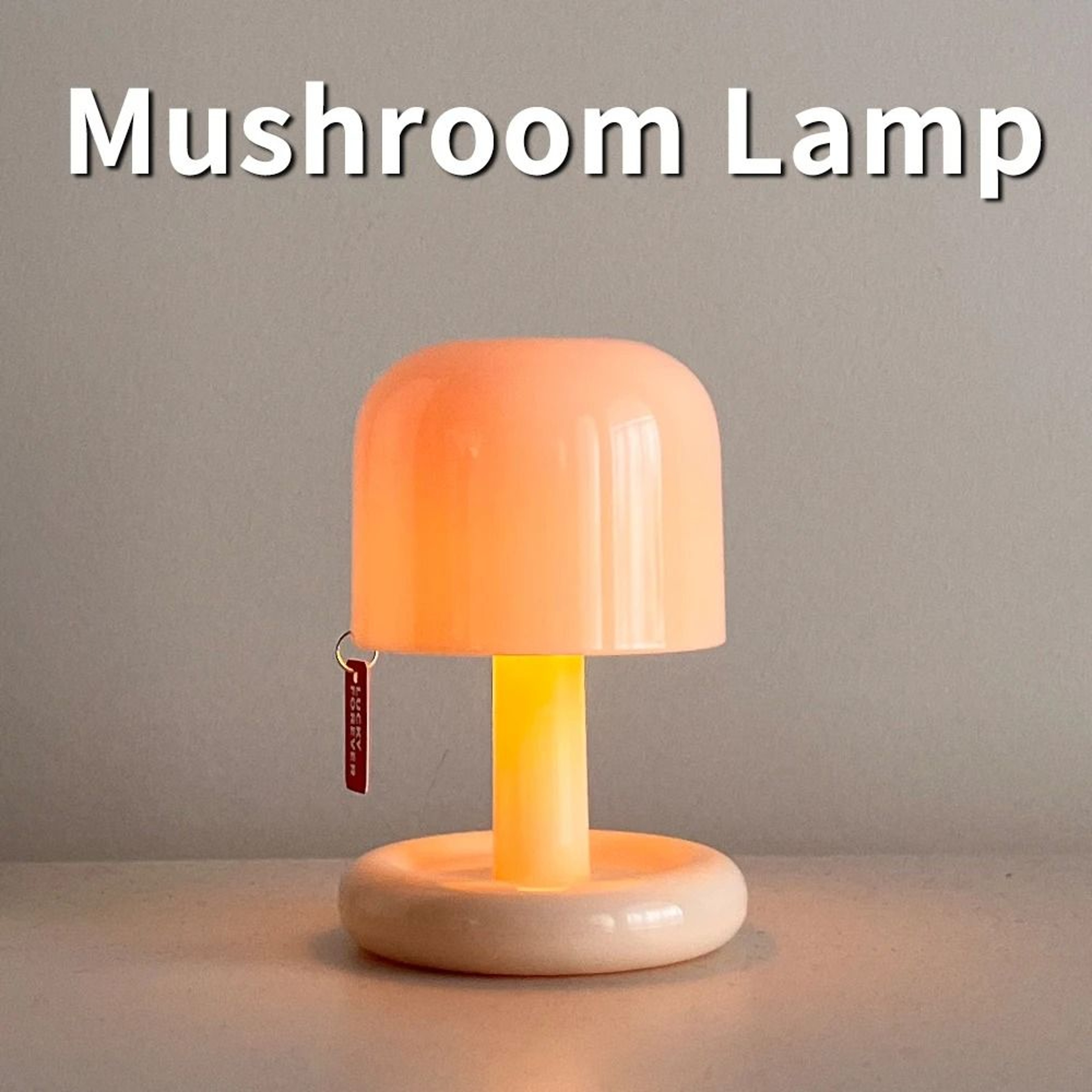 USB Rechargeable Mushroom Sunset LED Table Lamp Mini Bedside Night Light For Bedroom Bar Mood Decor 6