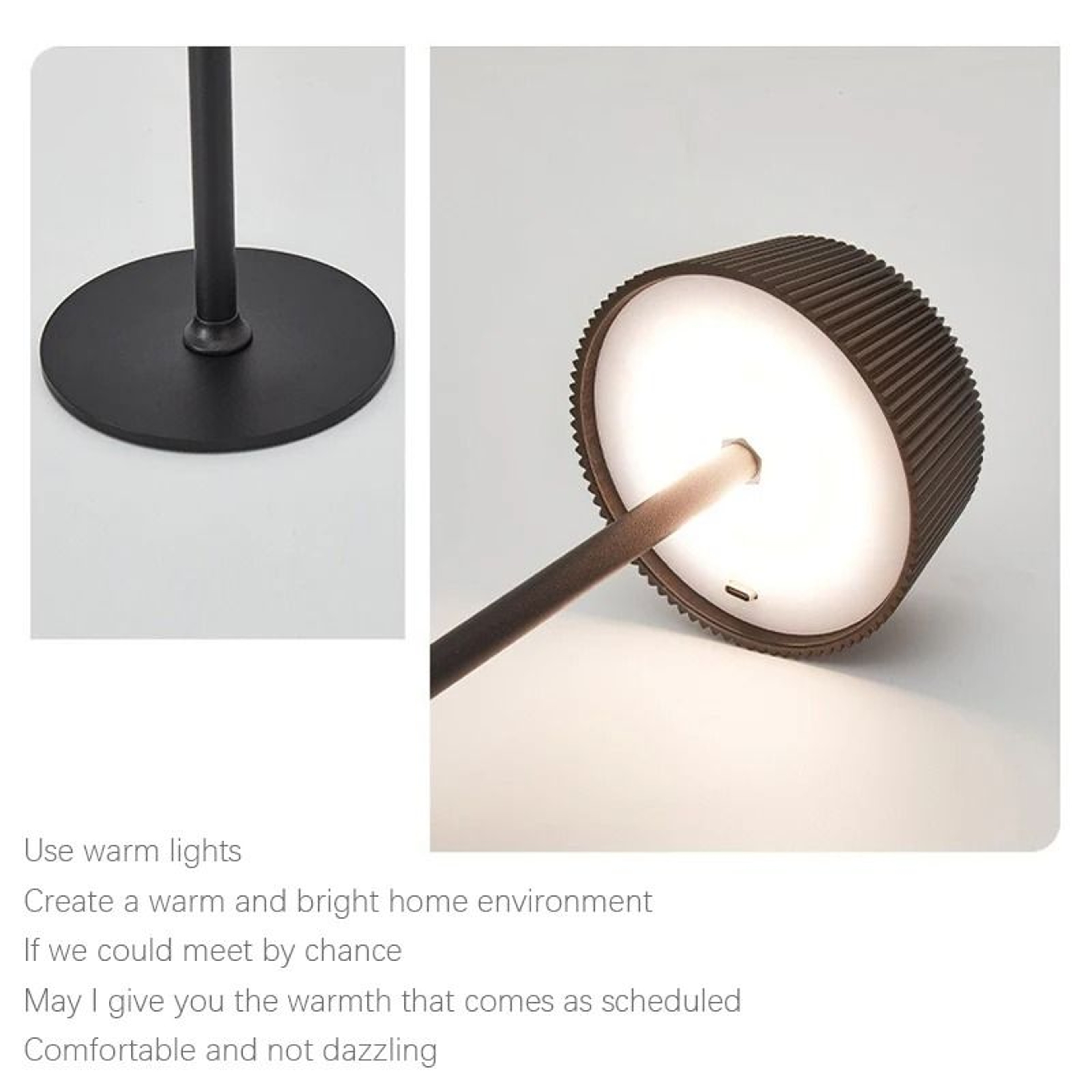 LED Wine Bottle Table Lamp Wireless Rechargeable Night Light For Bar Restaurant Bedroom 3