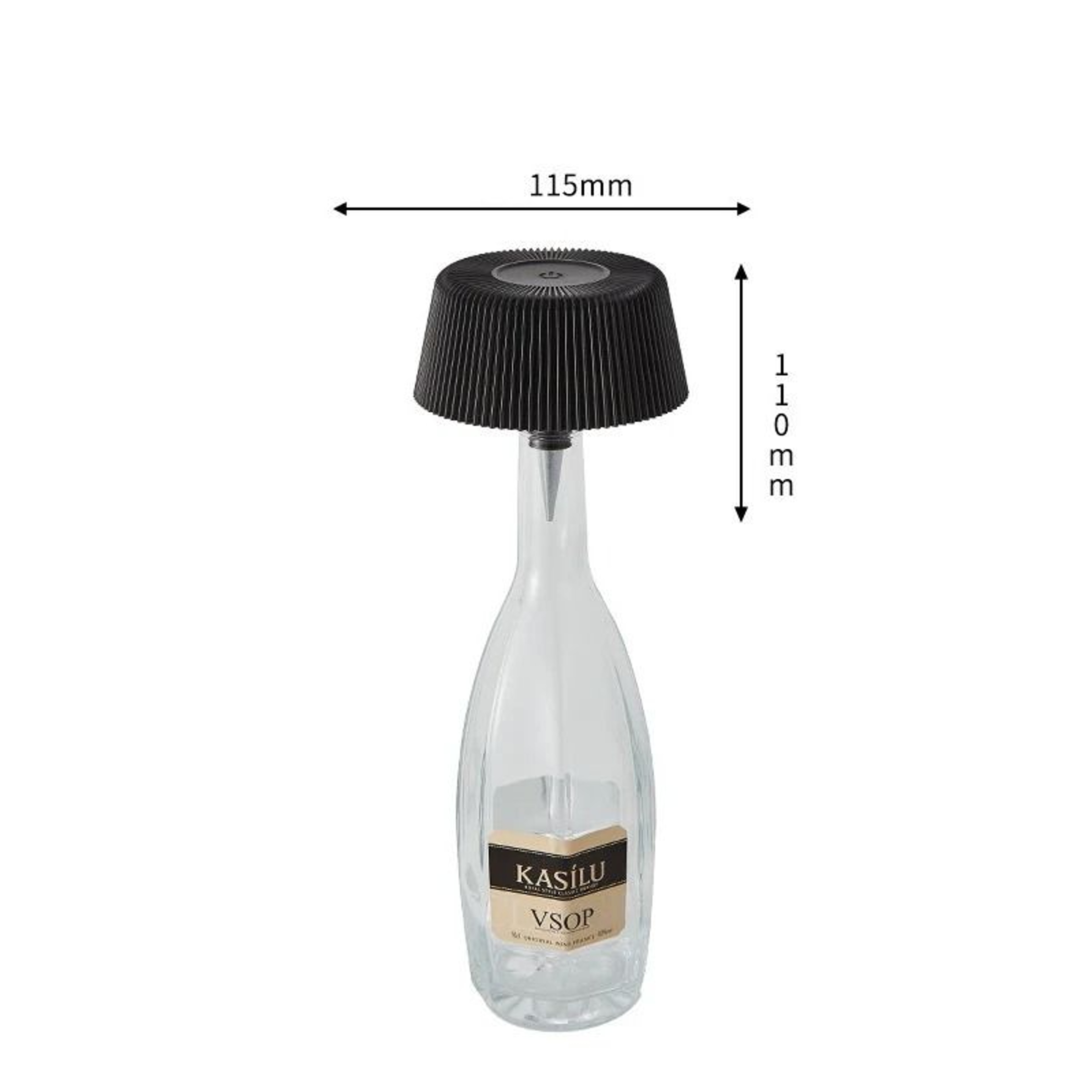 LED Wine Bottle Table Lamp Wireless Rechargeable Night Light For Bar Restaurant Bedroom 6
